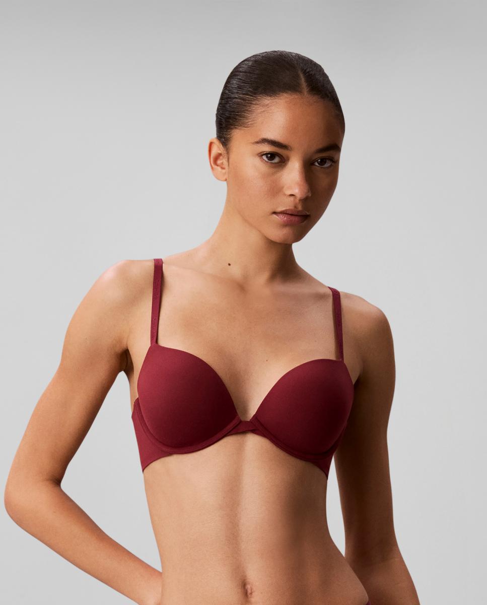 Imagen 0 de Sujetador push-up Rojo oscuro