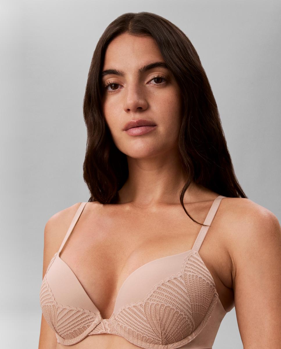 Soutien pré-formado com push-up Bege/Nude-3