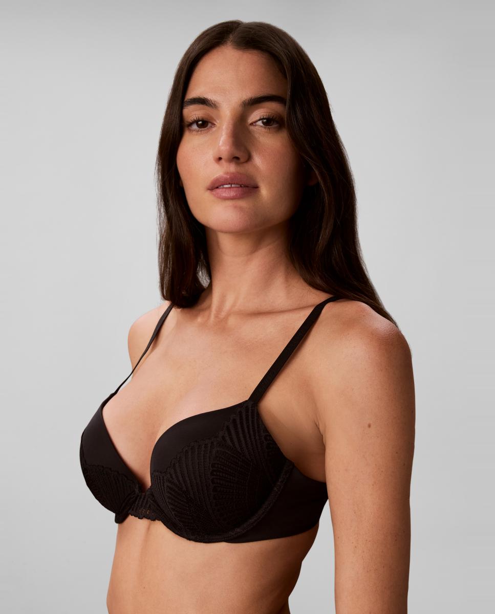 Sujetador preformado con push up - Calvin Klein - Negro Negro-4