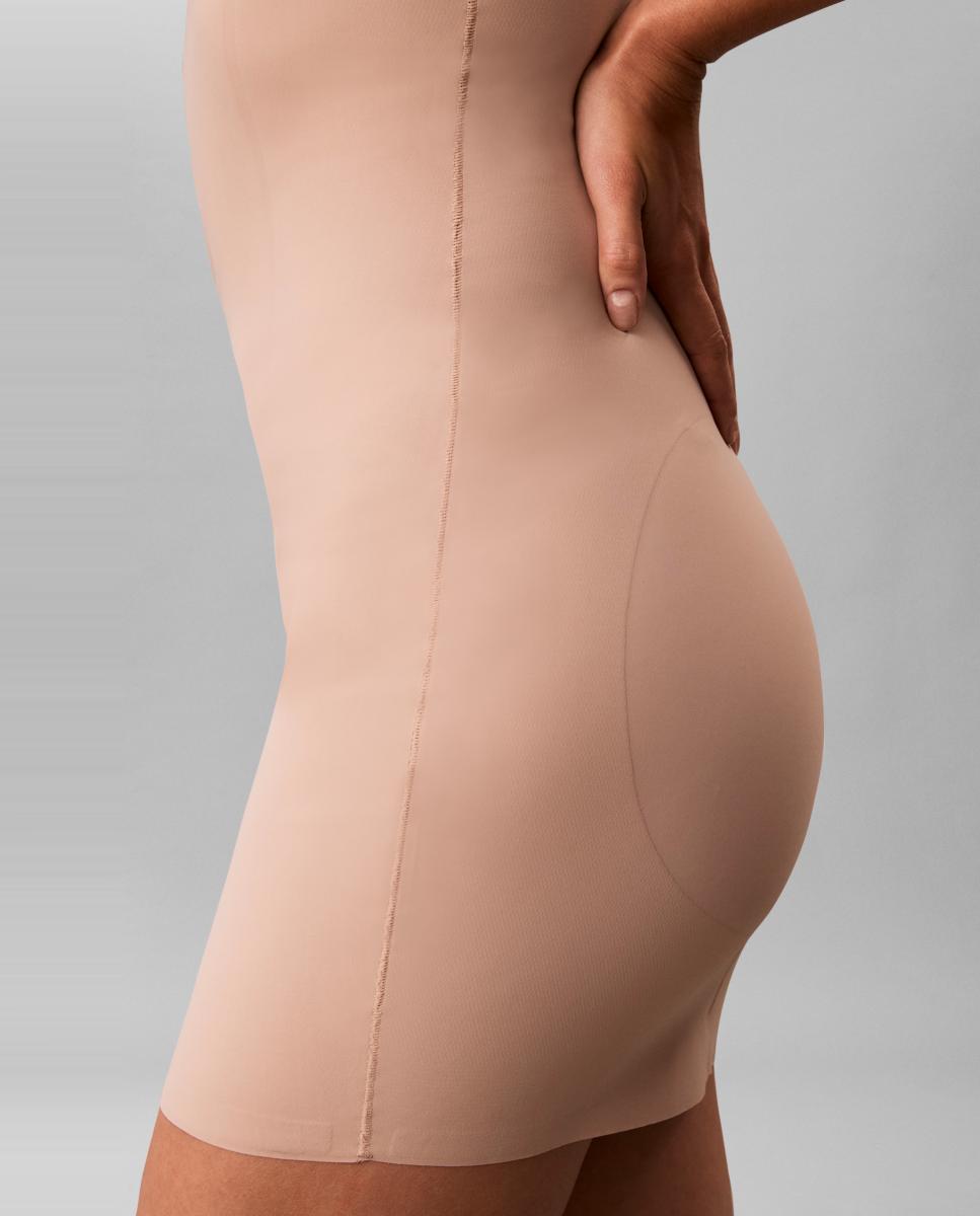 Vestido de Combinação Bege/Nude-4