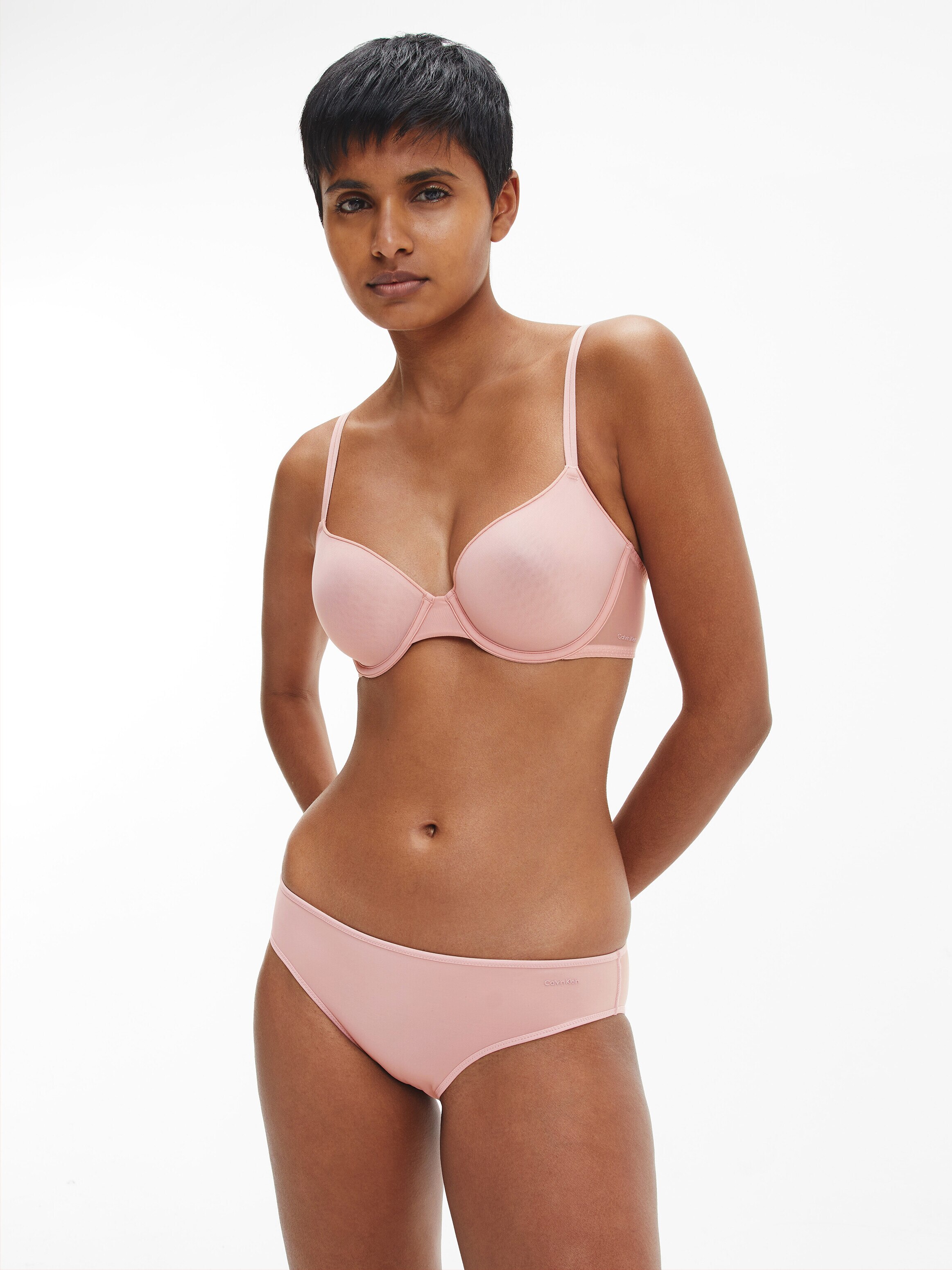Cueca Clássica - Sheer Marquisette Rosa-5