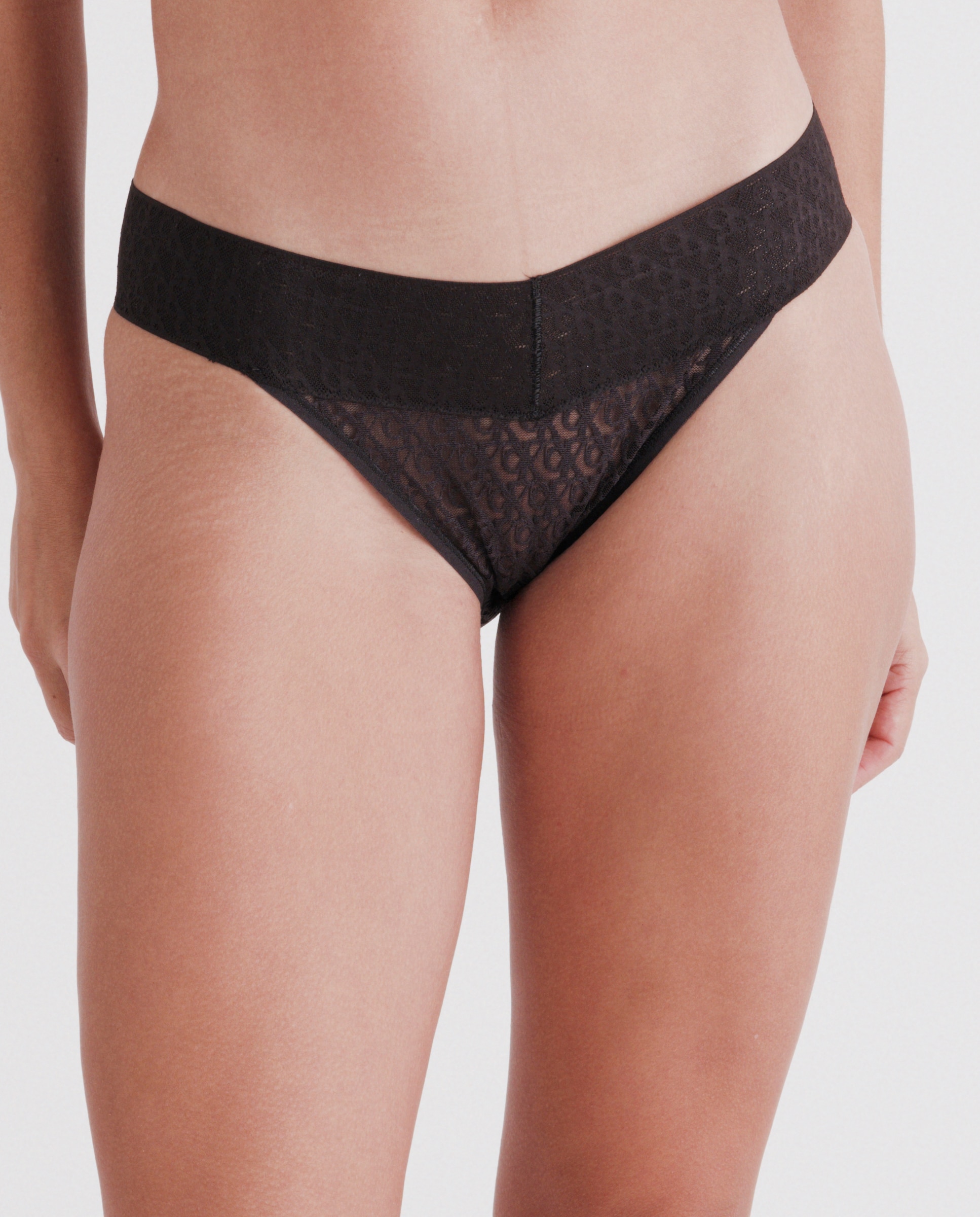 Cueca Logo Lace Preto-1