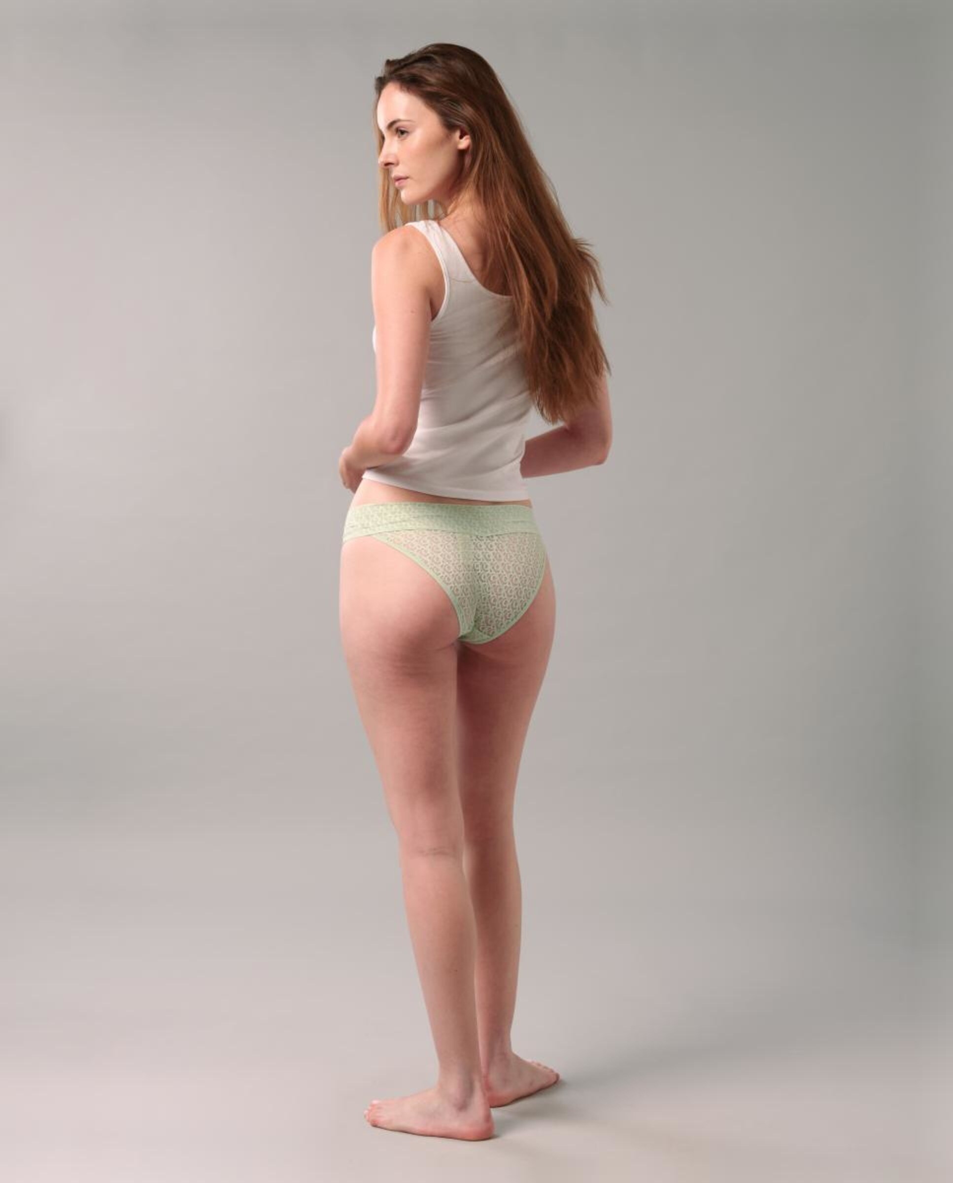 Cueca de Cintura Baixa Icon Logo Lace Verde-5