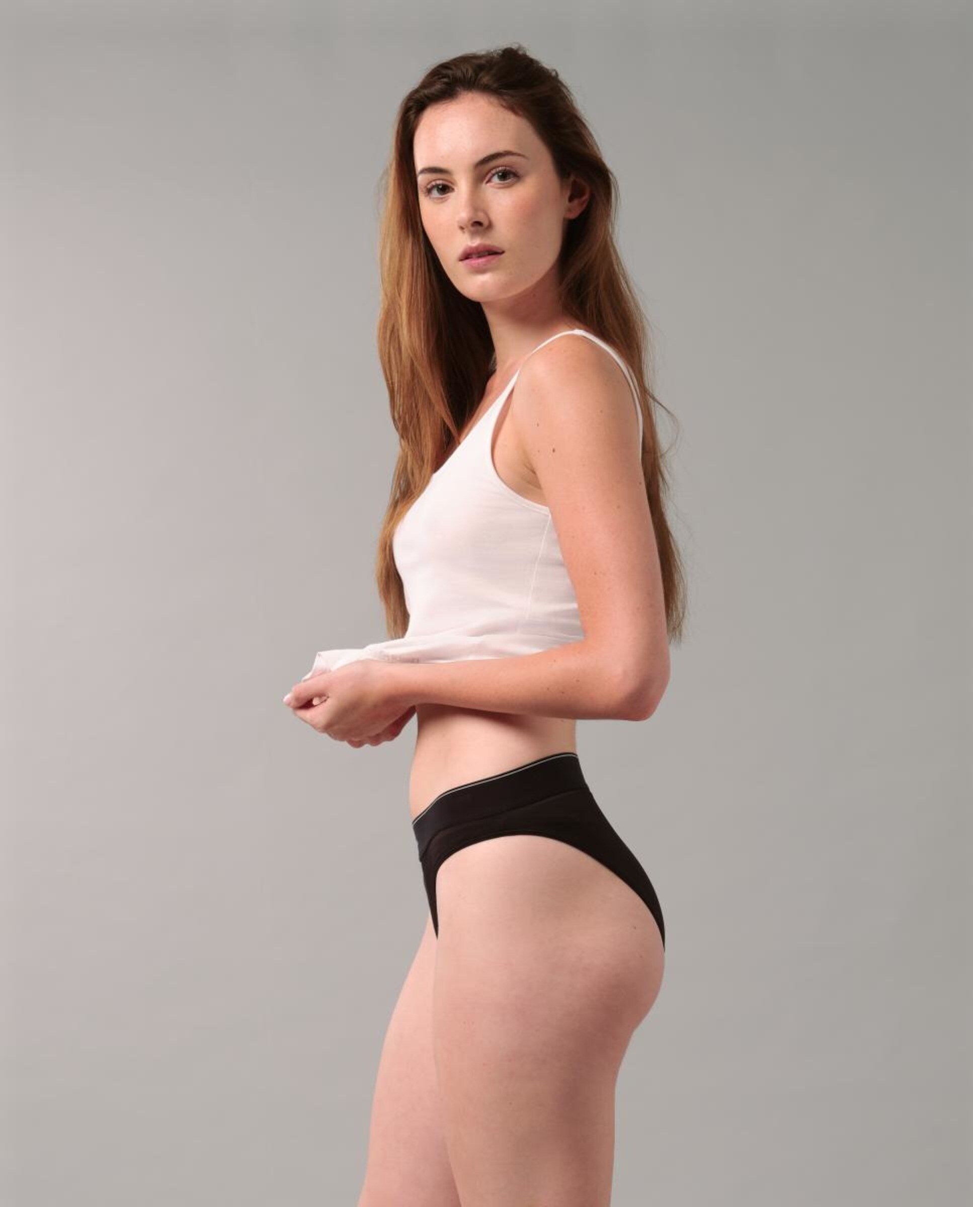 Cueca de Cintura Subida CK Graphic Preto-3