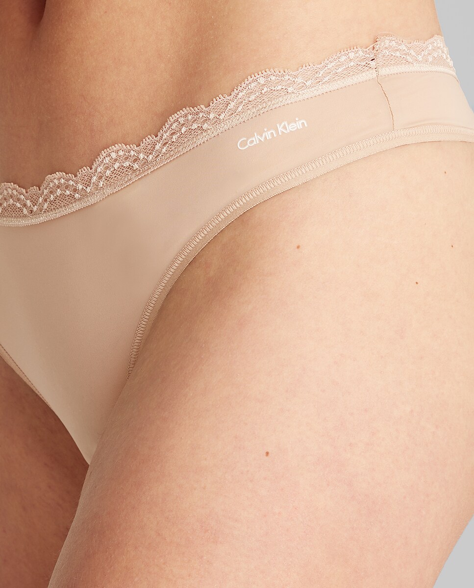 Tanga MF Stretch W Lace Bege-3