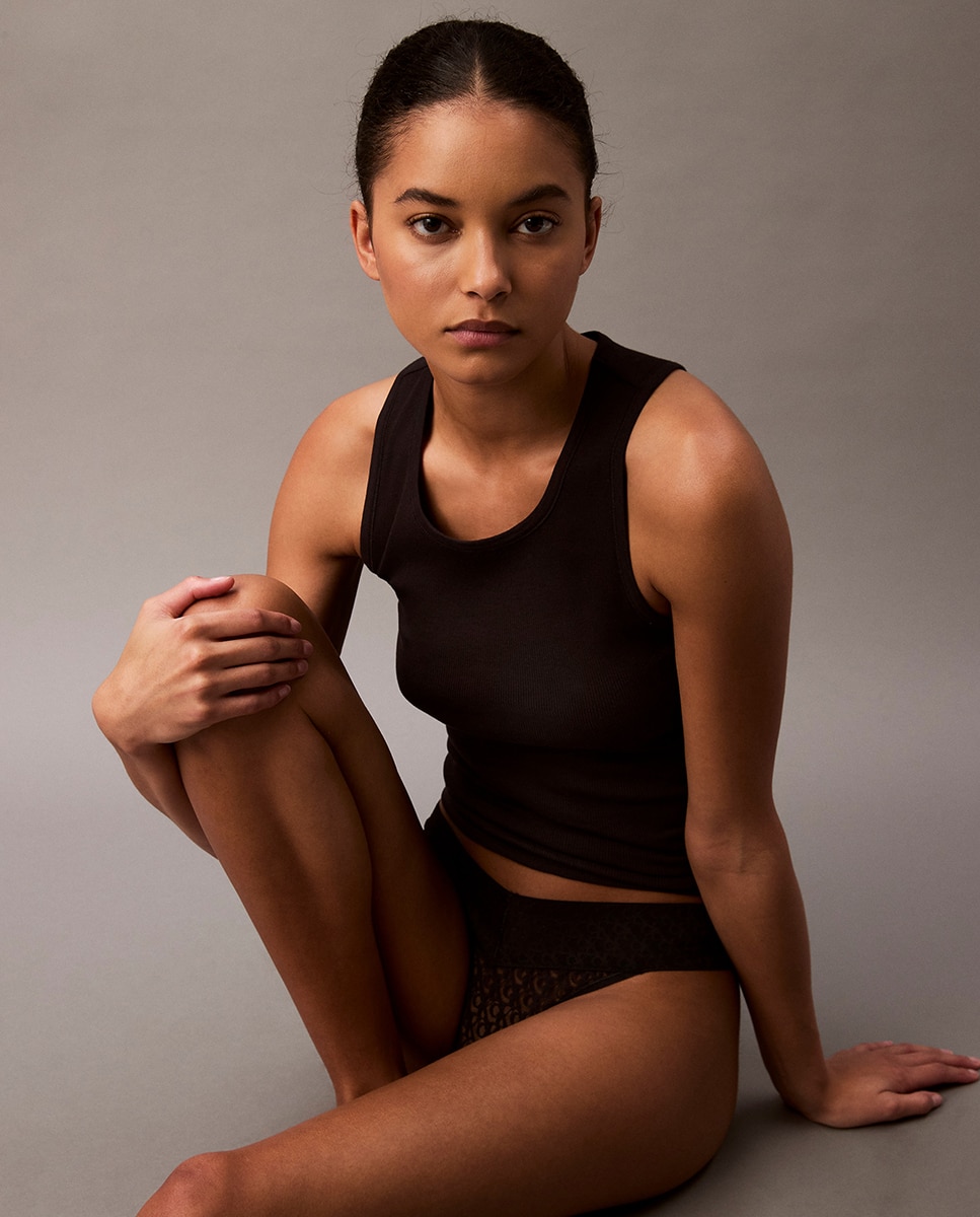 Tanga Logo Lace Preto-4