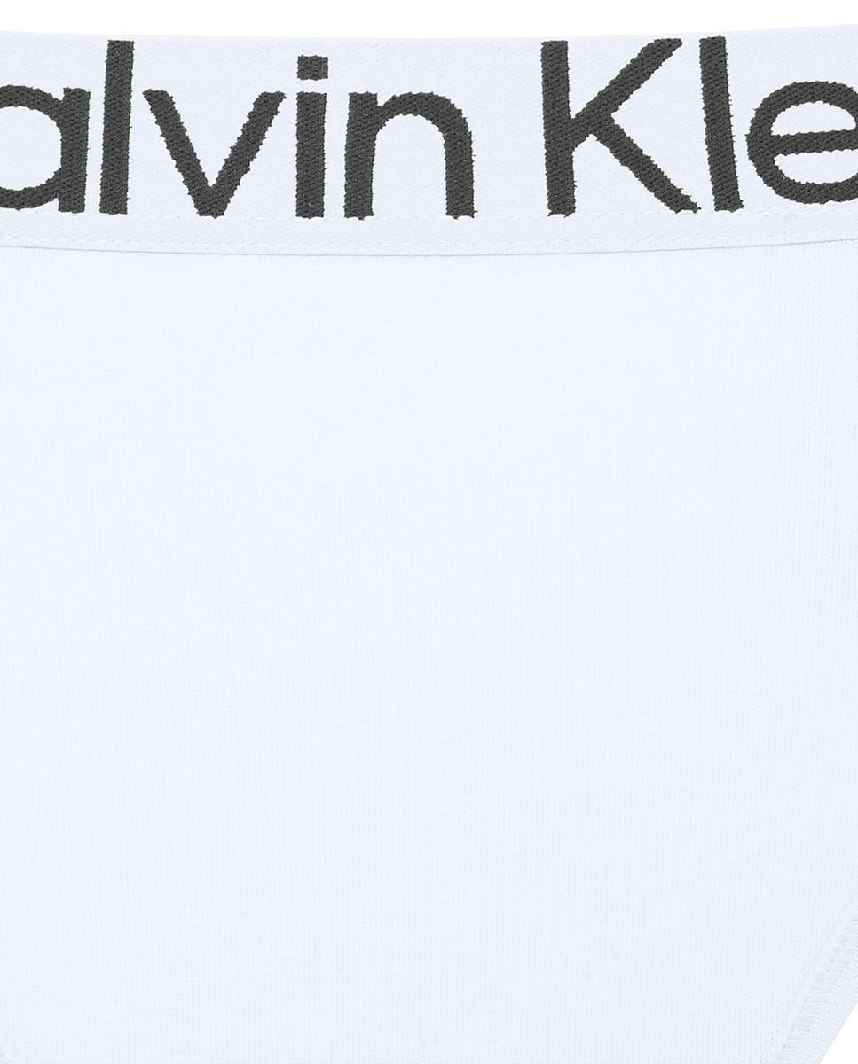 Tanga Individual CK Cotton Branco-3