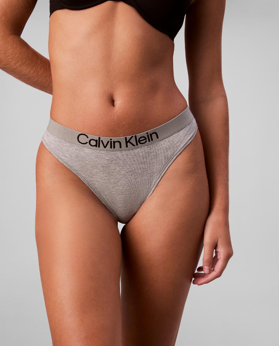 Imagen 1 de Tanga individual mujer CK COTTON - Calvin Klein - Gris Gris