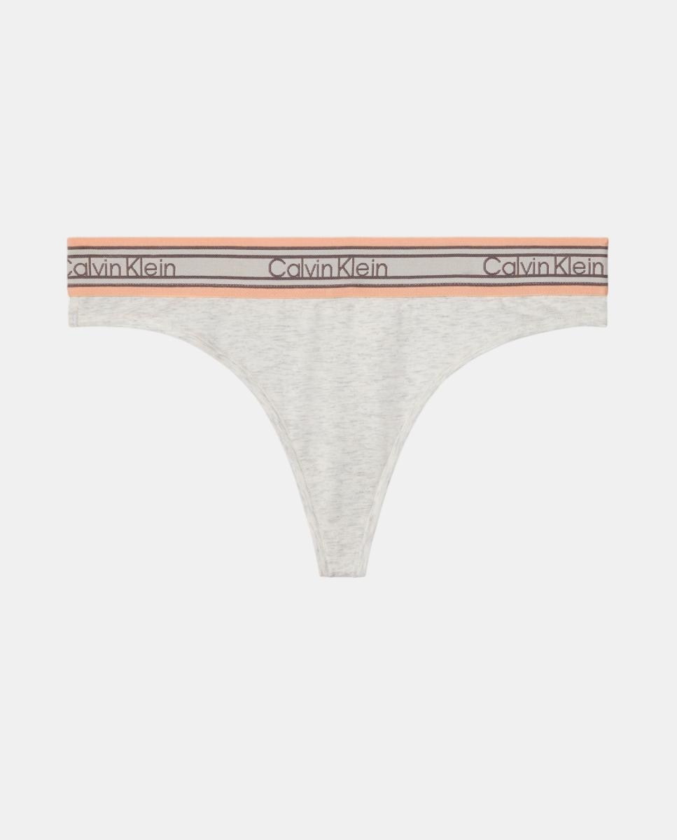 Tanga ICON COTTON MODAL - Calvin Klein - Gris Gris-6