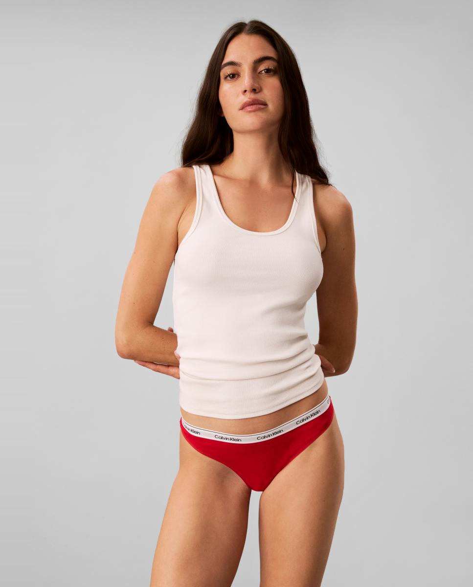 Tanga individual mujer - Calvin Klein - Rojo Rojo-2