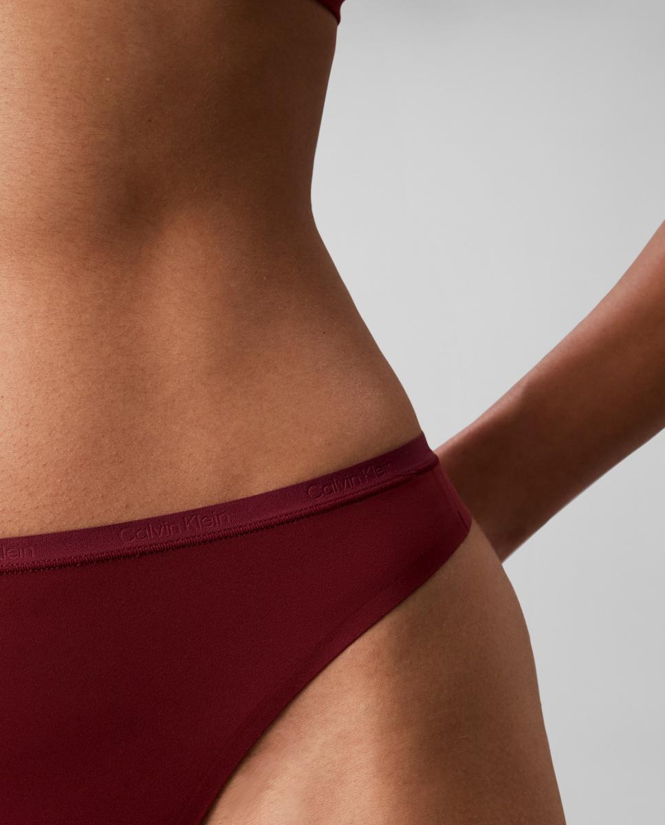 Tanga individual mujer - Calvin Klein - Rojo oscuro Rojo oscuro-4