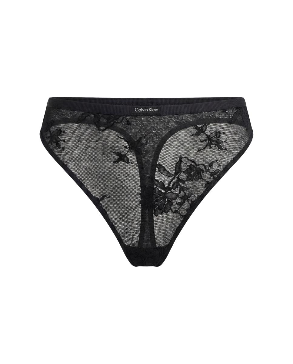 Tanga de Cintura Subida com Renda Preto-6