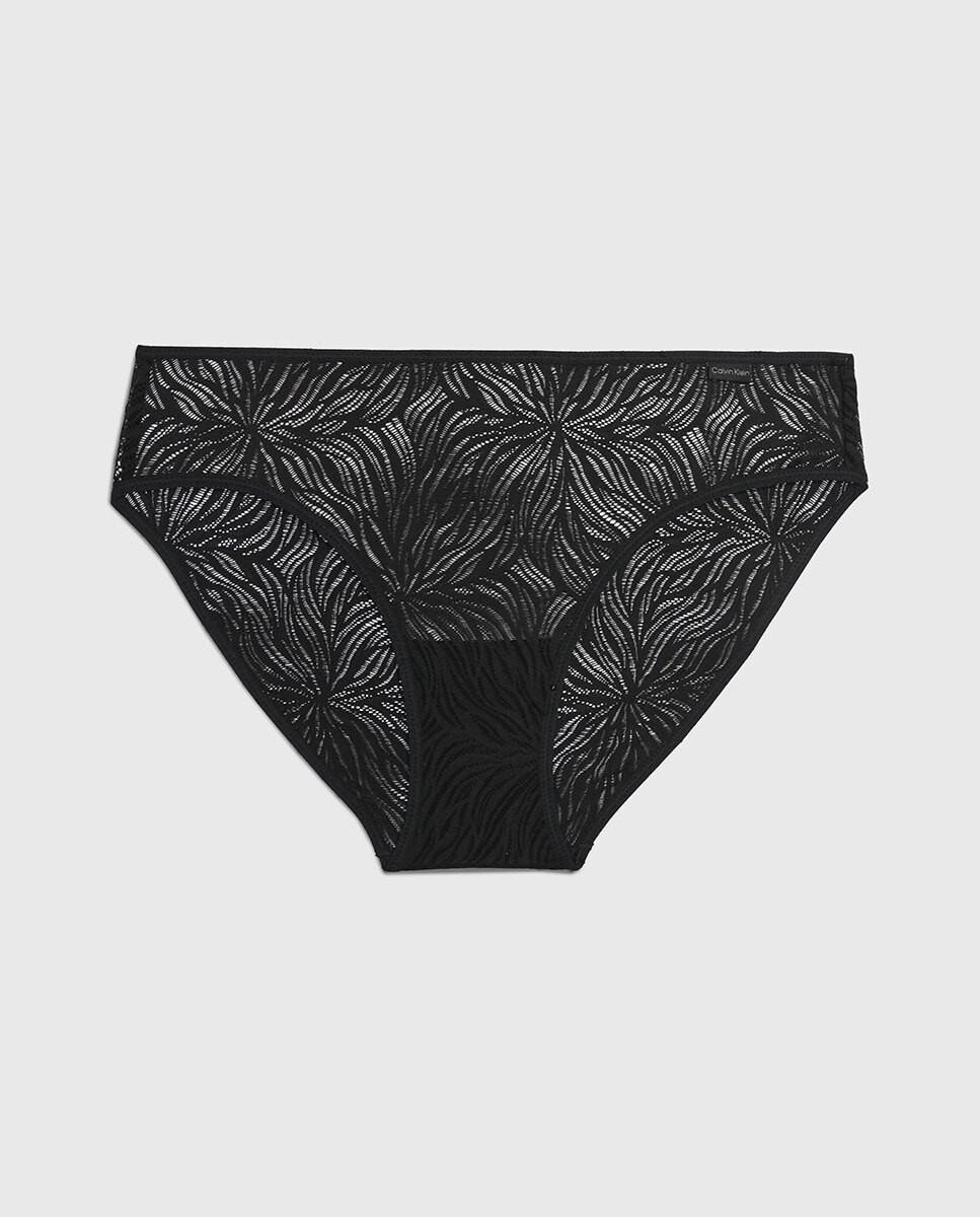 Cueca Clássica - Sheer Marq Lace Preto-4