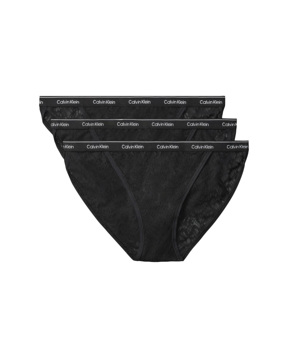 Pack de 3 bragas - Calvin Klein - Negro Negro-1