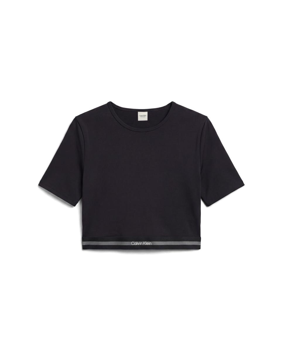 T-shirt de manga curta Preto-5