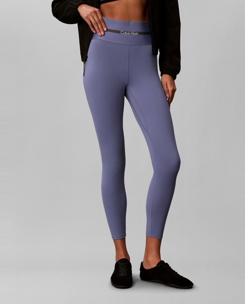 Leggings com Cós Largo Azul-médio-2