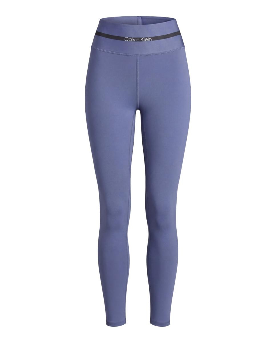 Leggings com Cós Largo Azul-médio-6