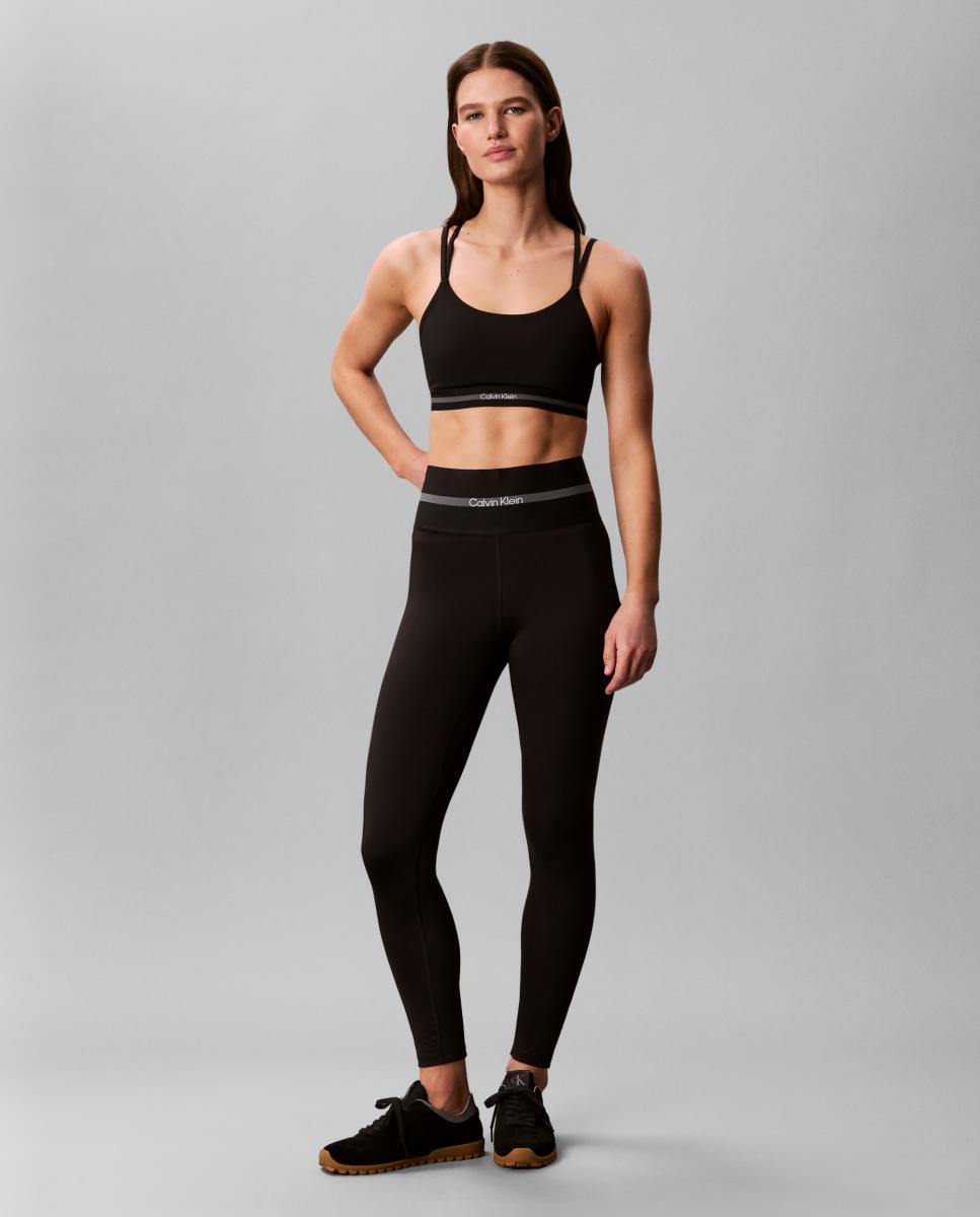 Leggings com Cós Largo Preto-5