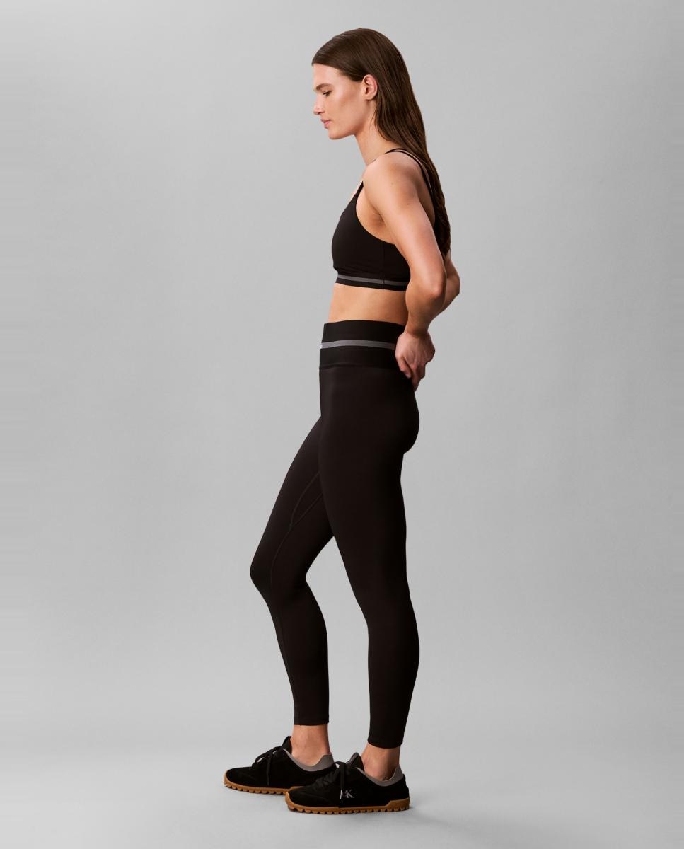 Leggings com Cós Largo Preto-6