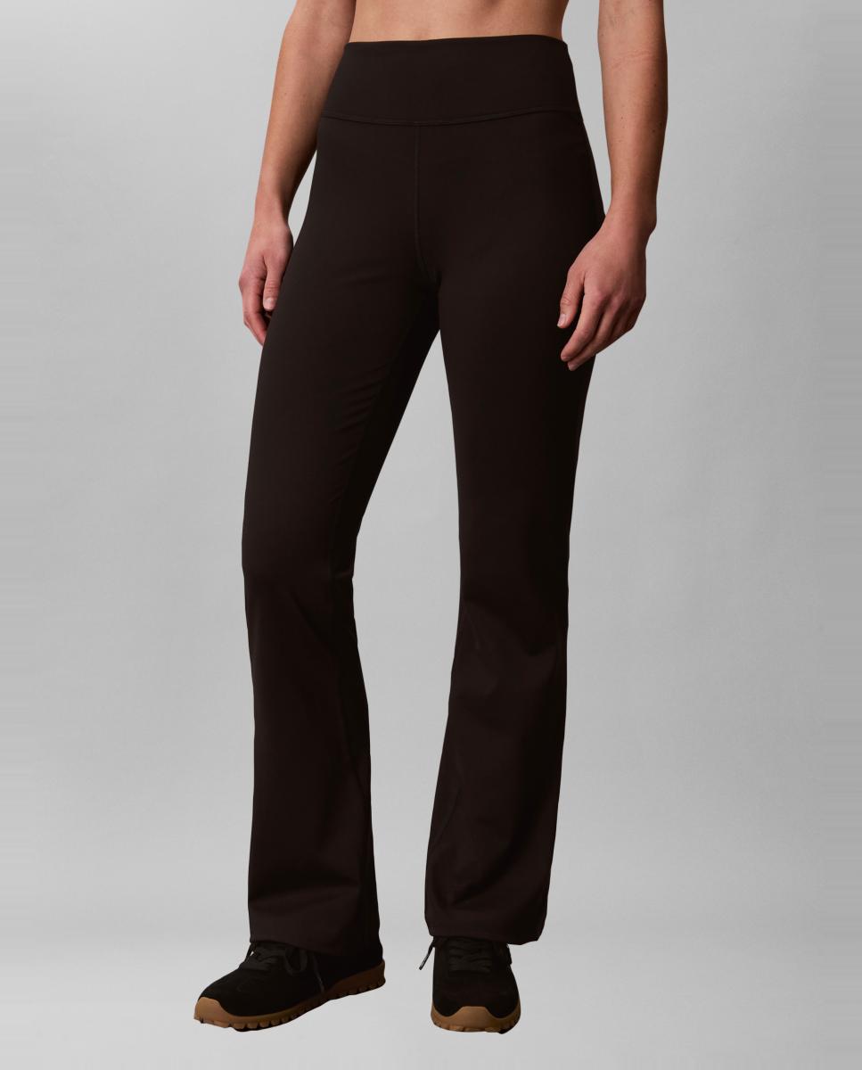 Leggings Desportivas à Boca de Sino Preto-2