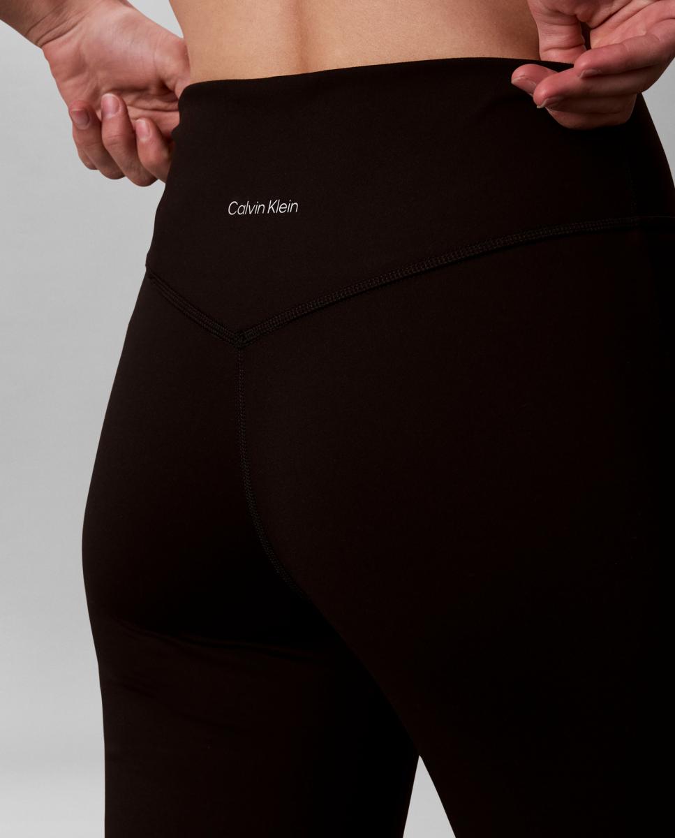 Leggings Desportivas à Boca de Sino Preto-4