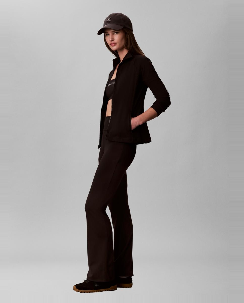 Leggings Desportivas à Boca de Sino Preto-5