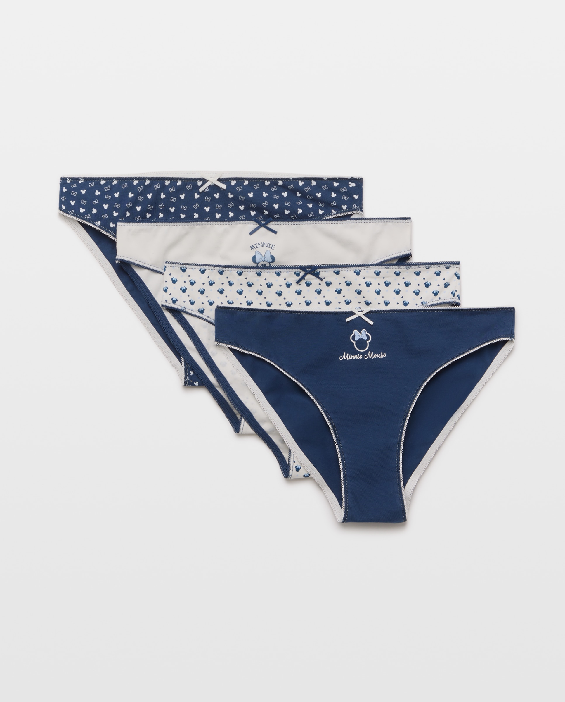 Pack de 4 Cuecas Minnie Azul-marinho-3