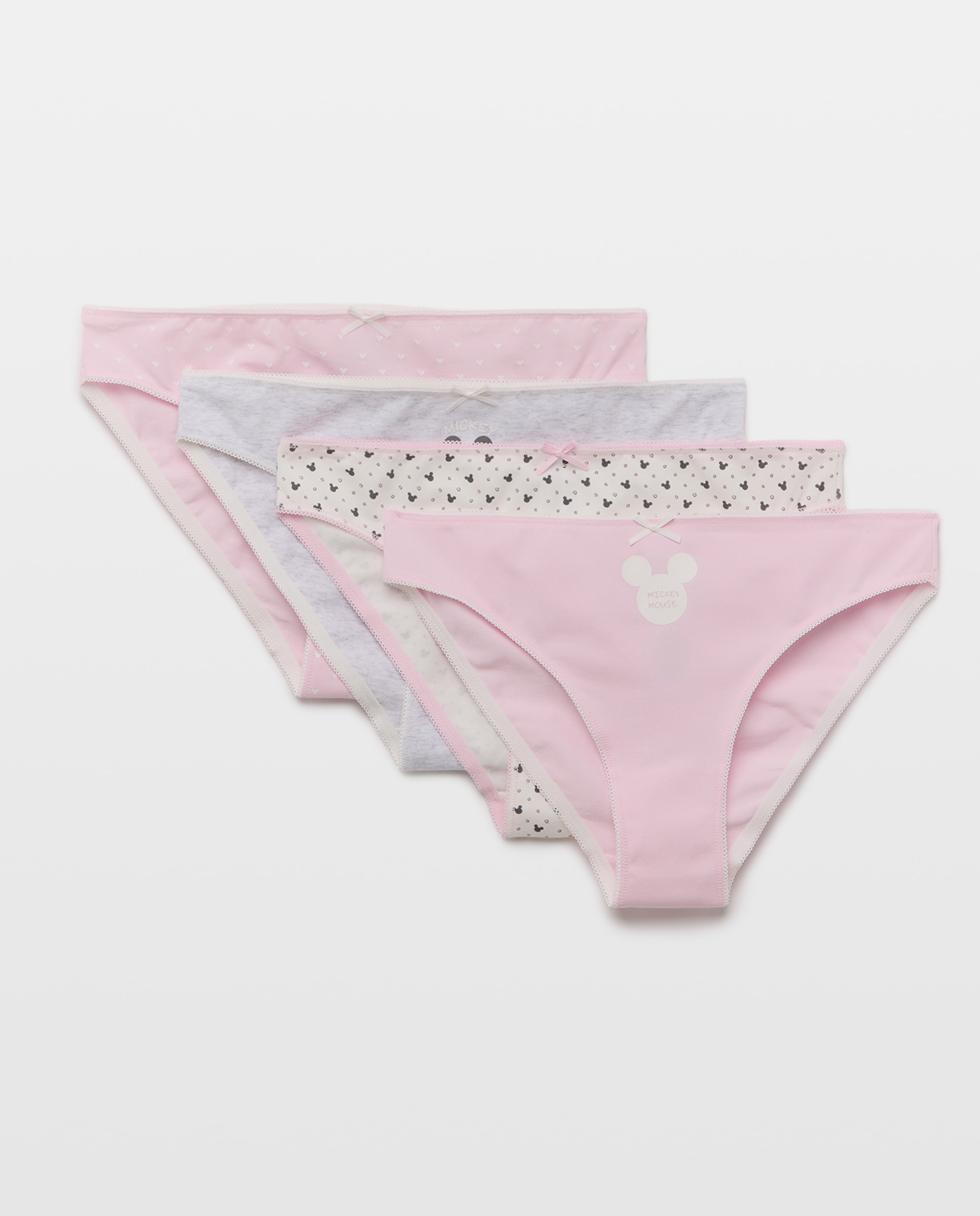 Pack de 4 Cuecas Mickey Rosa-3