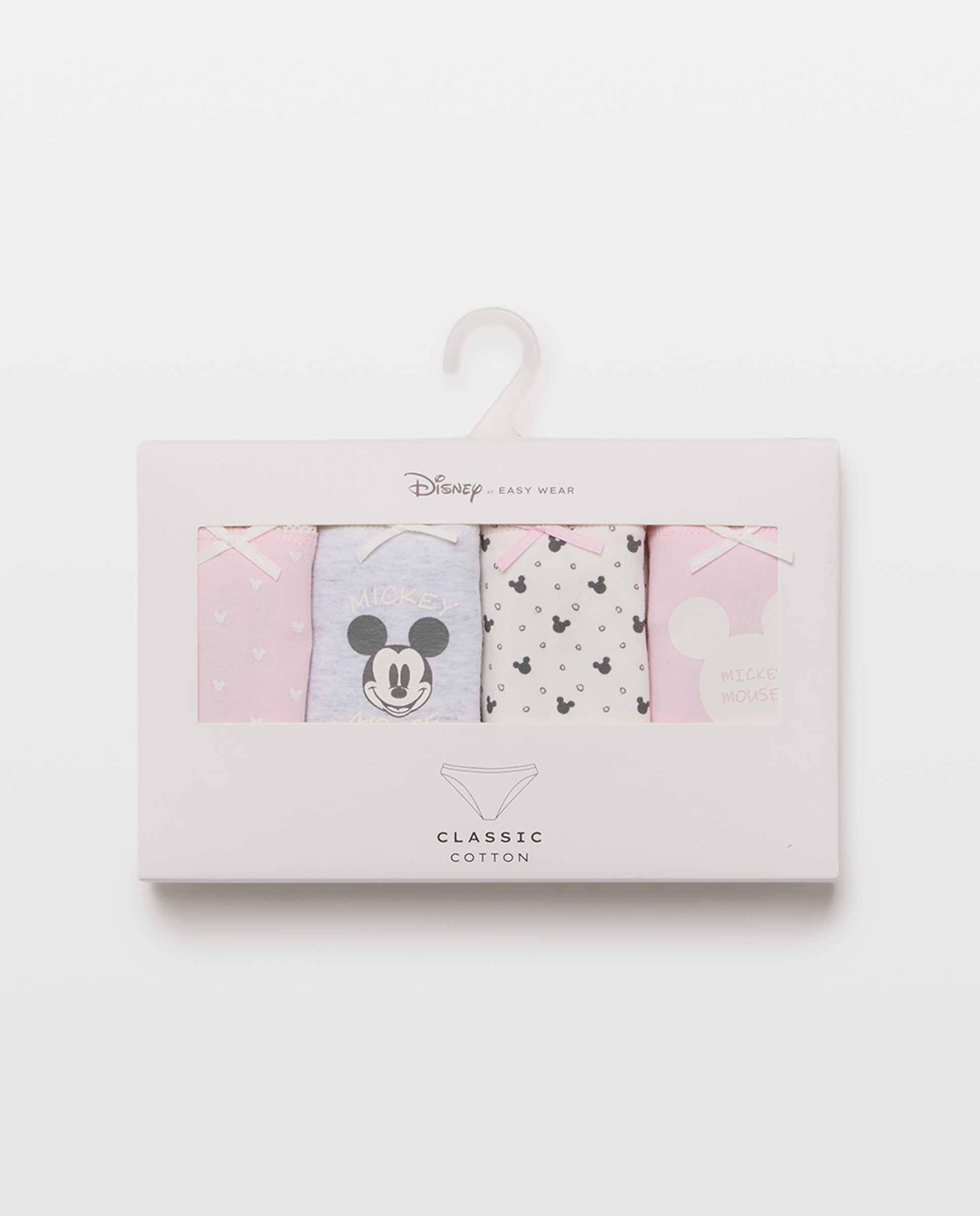 Pack de 4 Cuecas Mickey Rosa-6