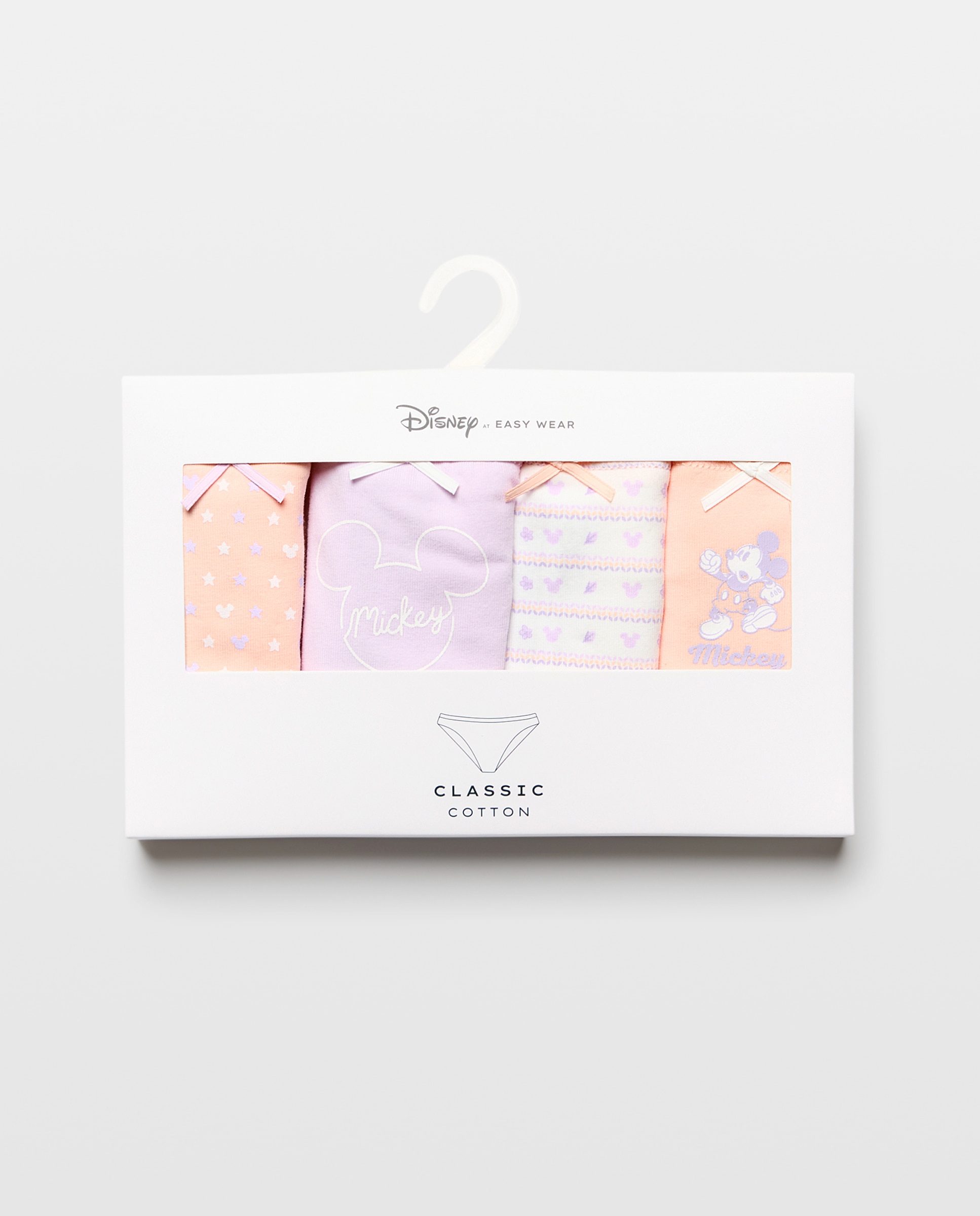 Pack de 4 Cuecas Mickey 260 Salmão-6