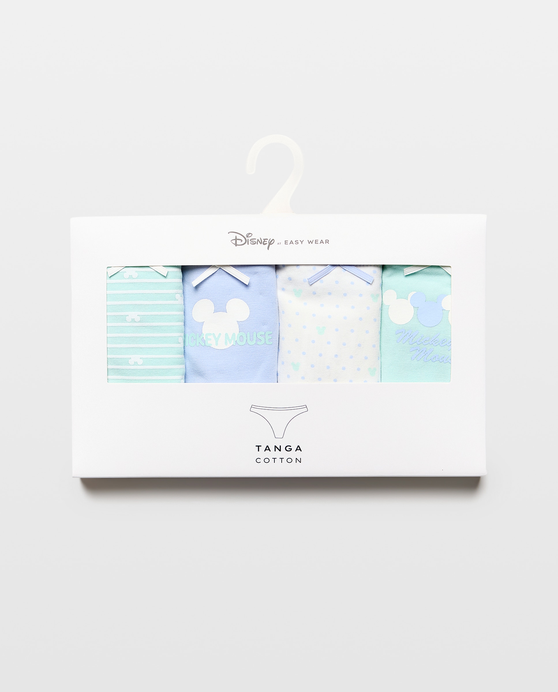 Pack de 4 Tangas Mickey 510 Verde Claro-6