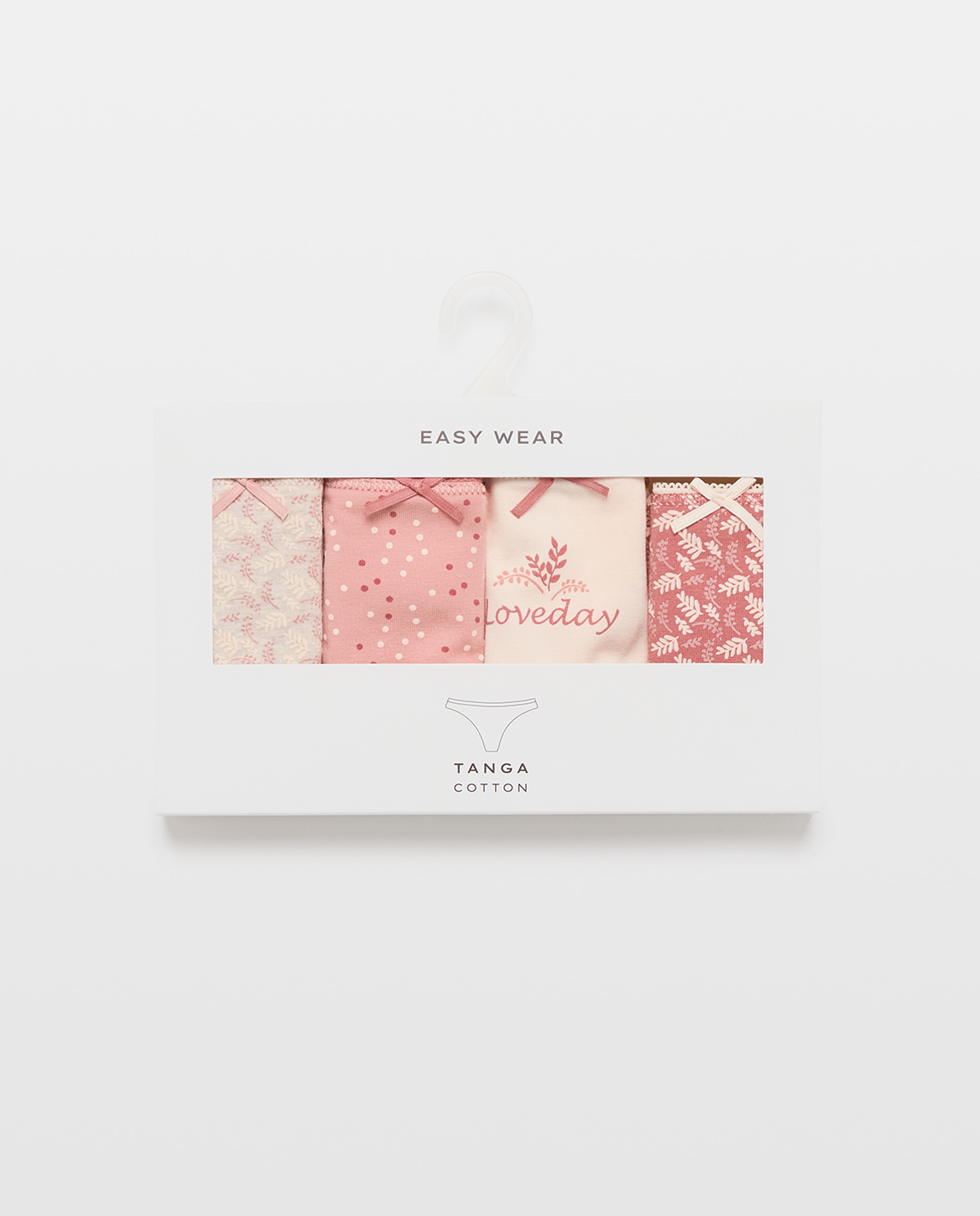 Pack de 4 Tangas Loveday Bege-6