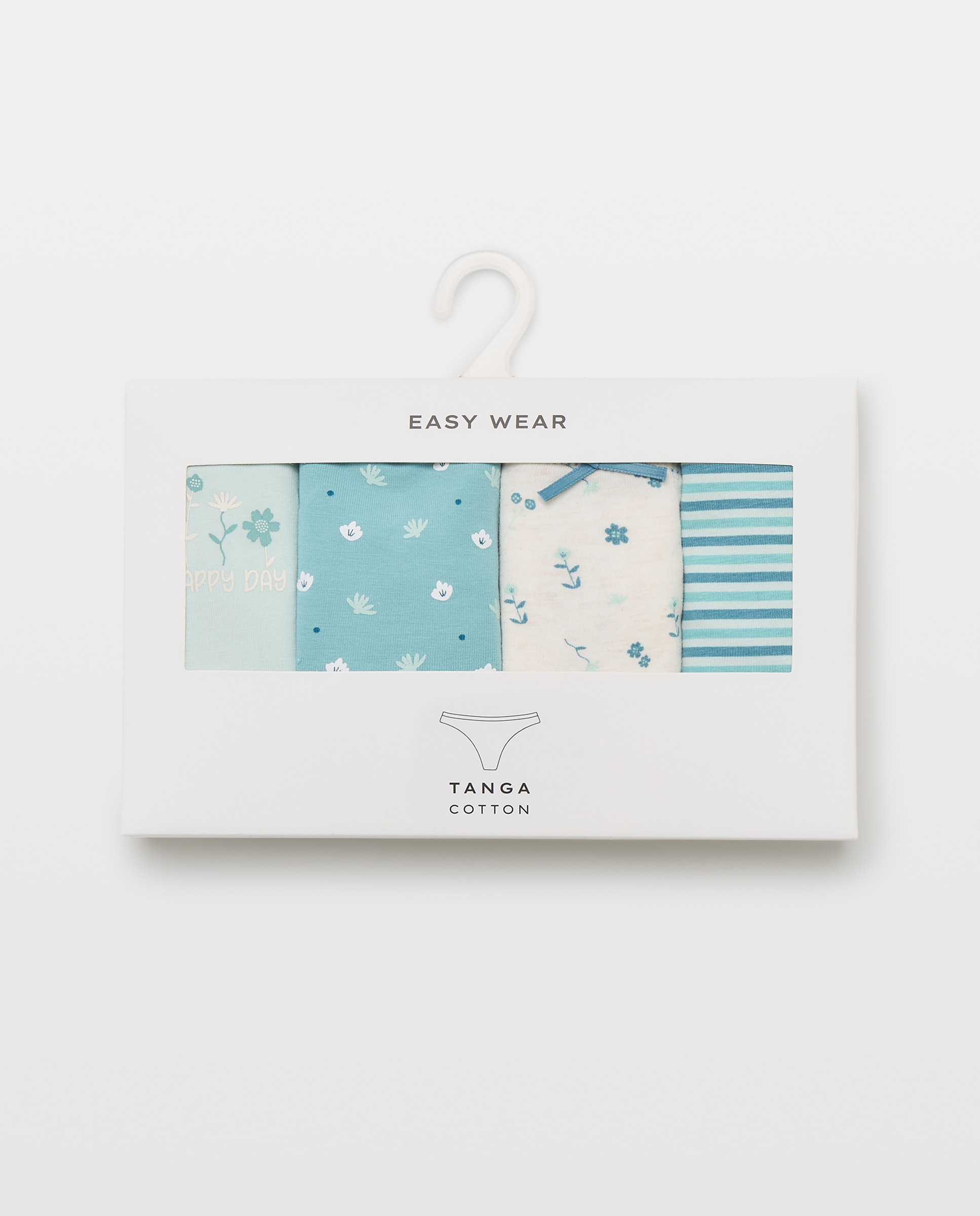 Pack de 4 Tangas Happy Day Verde-6