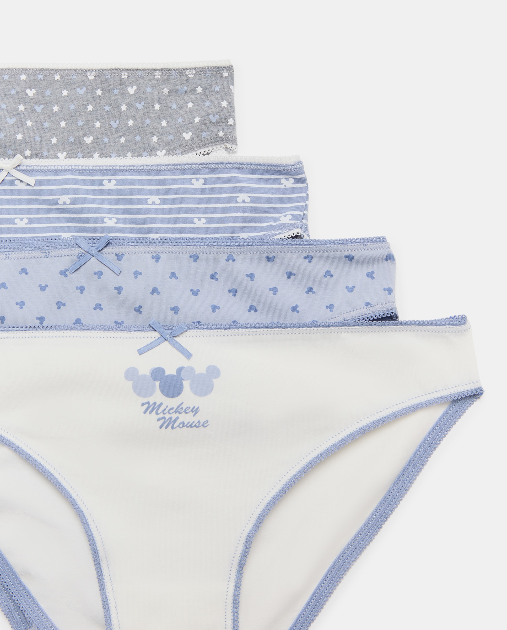 Pack 4 bragas Mickey - Easy Wear - 400 Azul 400 Azul-4