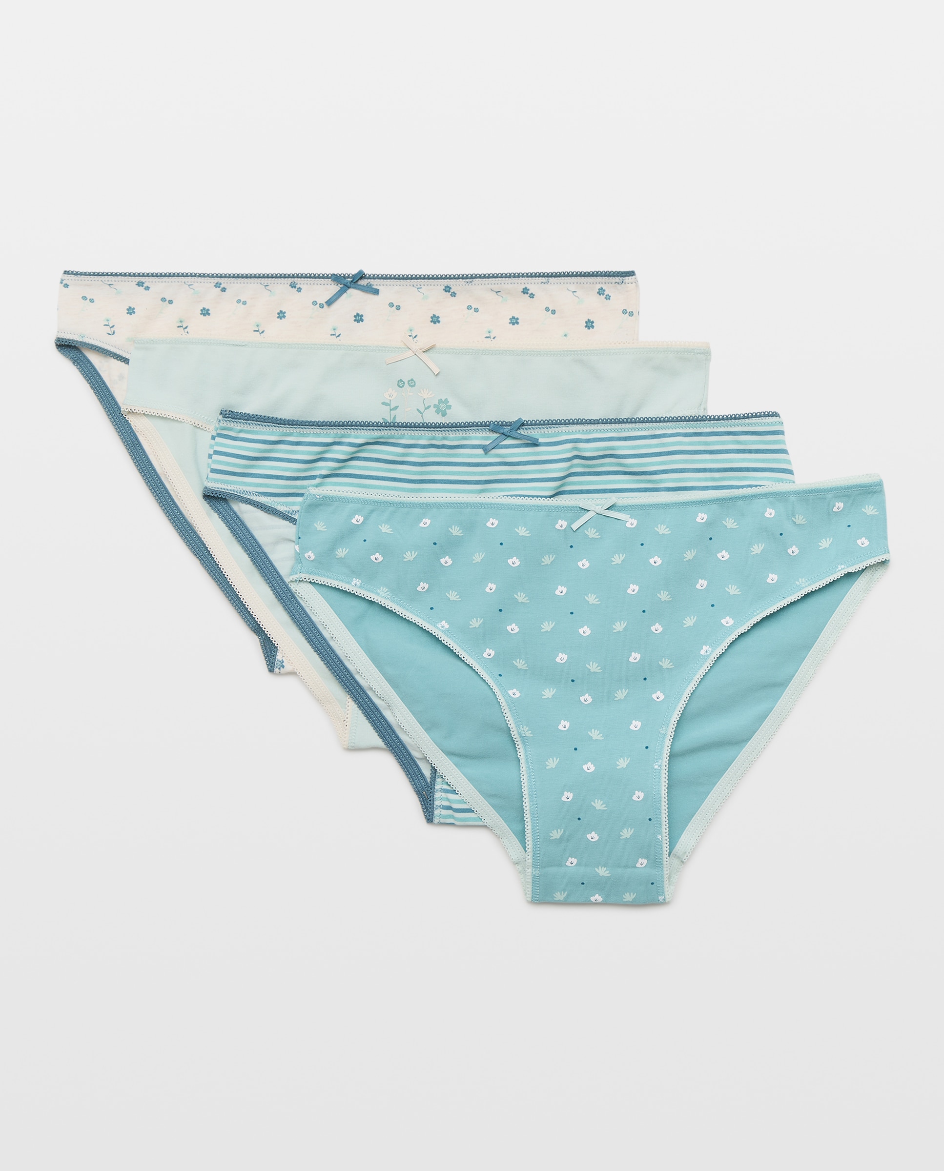 Pack de 4 Cuecas Happy Day Verde-3
