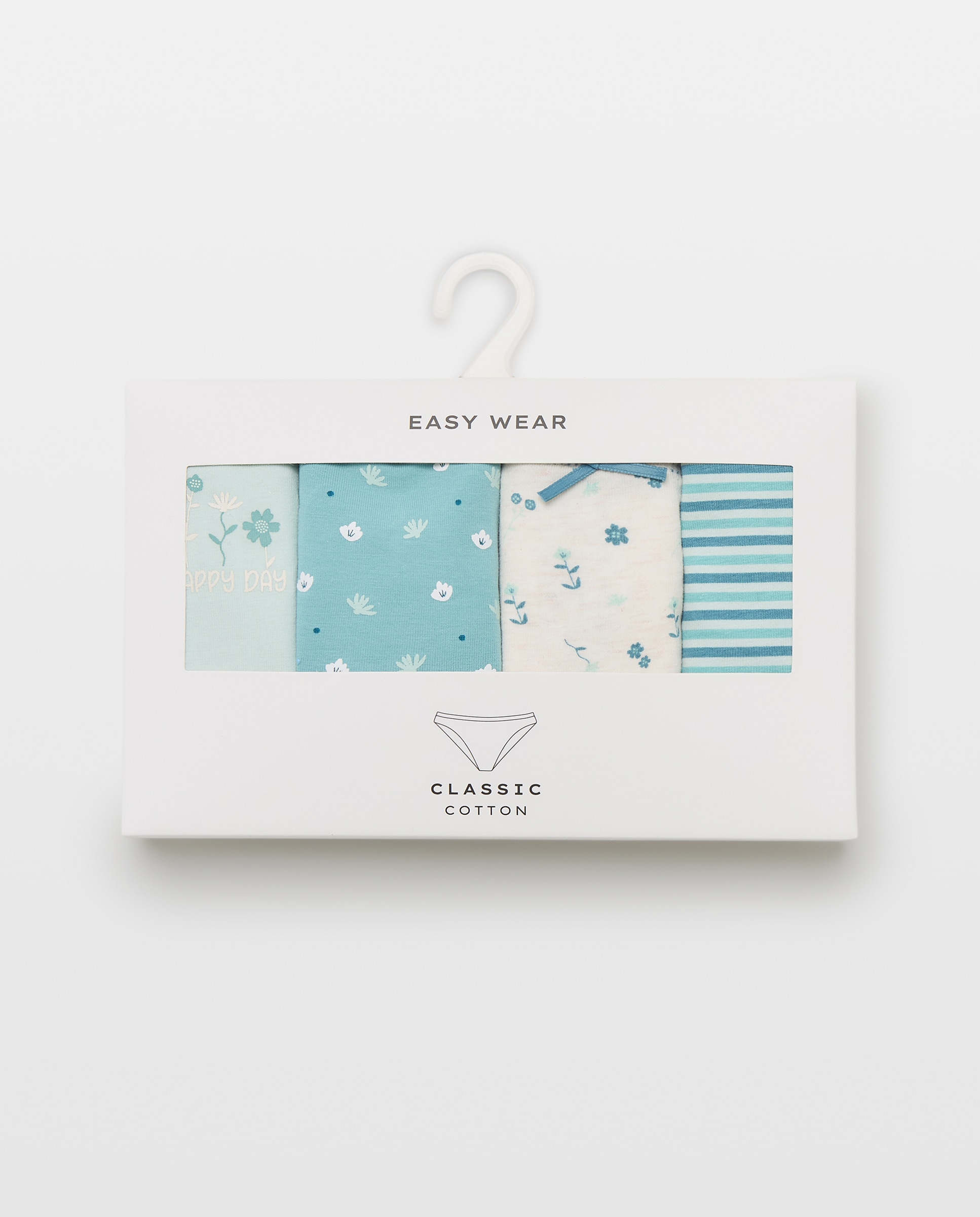 Pack de 4 Cuecas Happy Day Verde-6