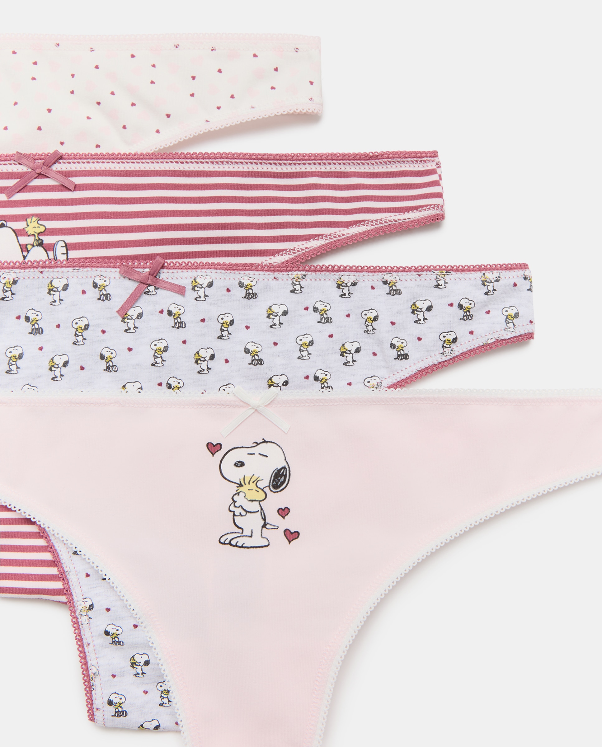 Pack de Quatro Tangas Estampadas 200 Rosa-5
