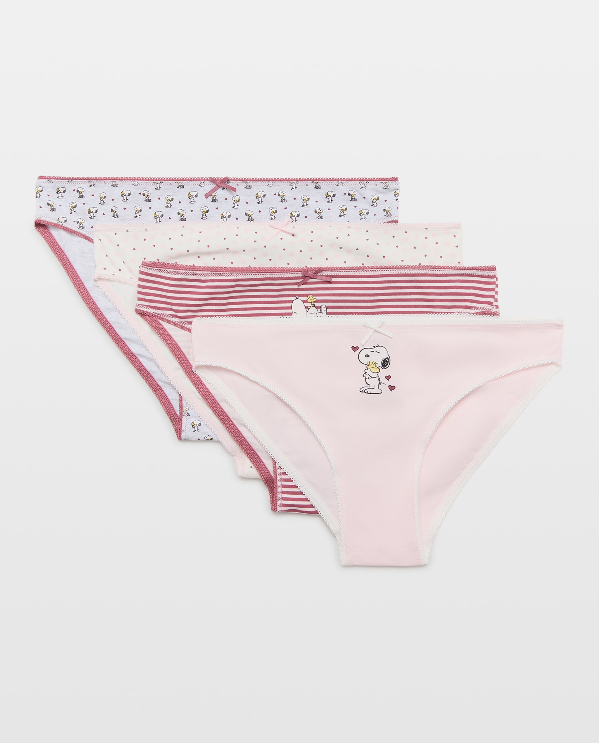 Pack cuatro bragas Snoopy - Easy Wear - 200 Rosa 200 Rosa-3