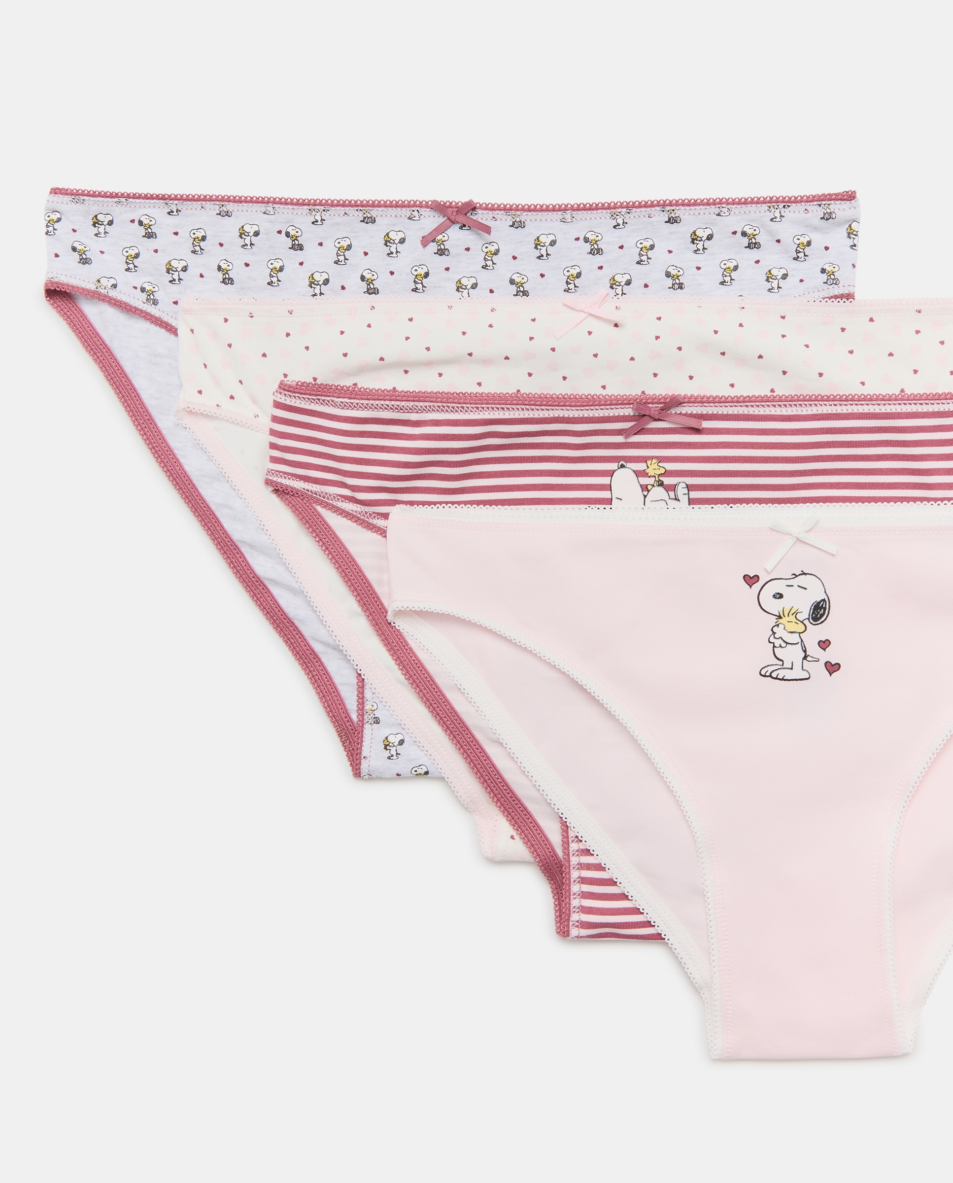 Pack cuatro bragas Snoopy - Easy Wear - 200 Rosa 200 Rosa-4