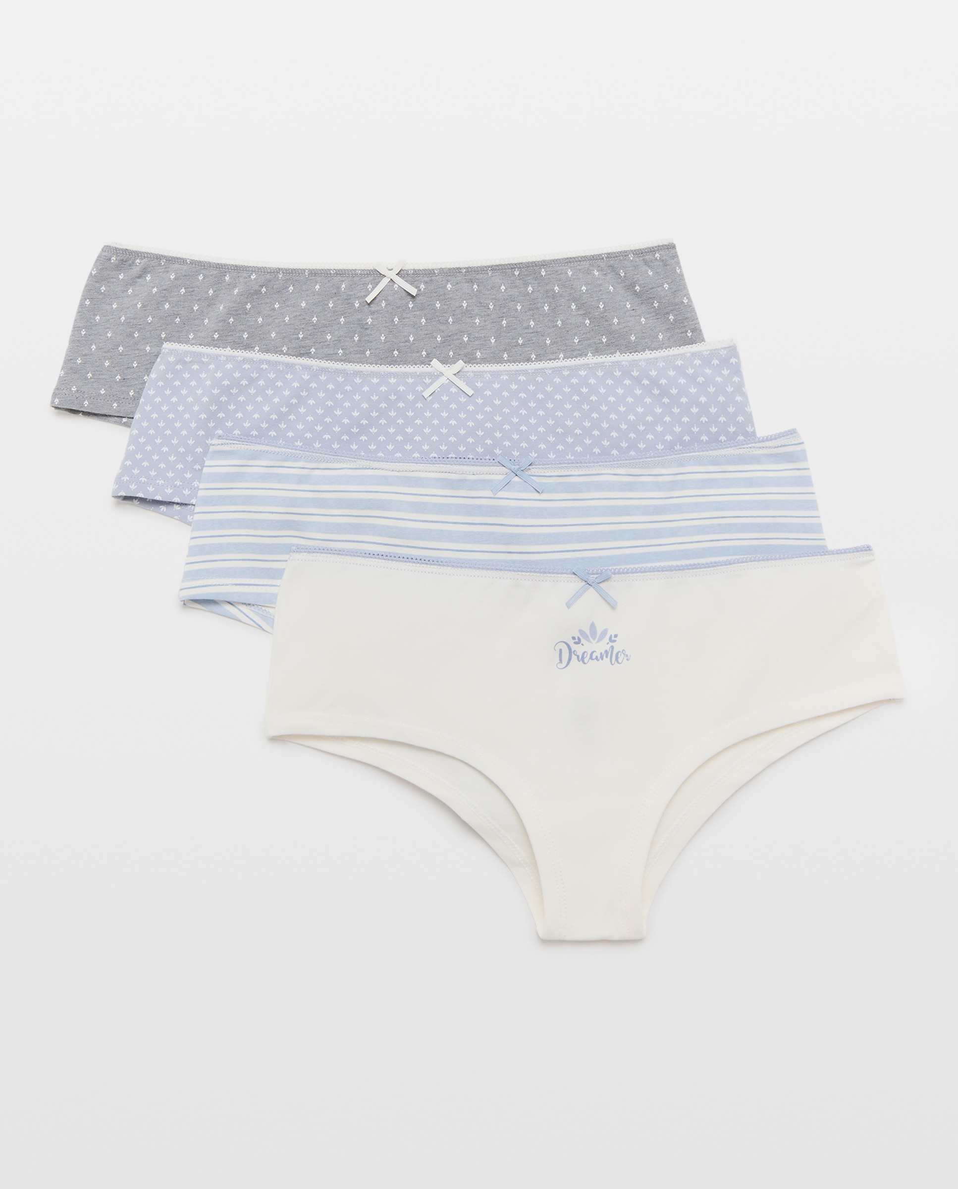 Pack de 4 Cuecas Hipster Dreamer 400 Azul-3