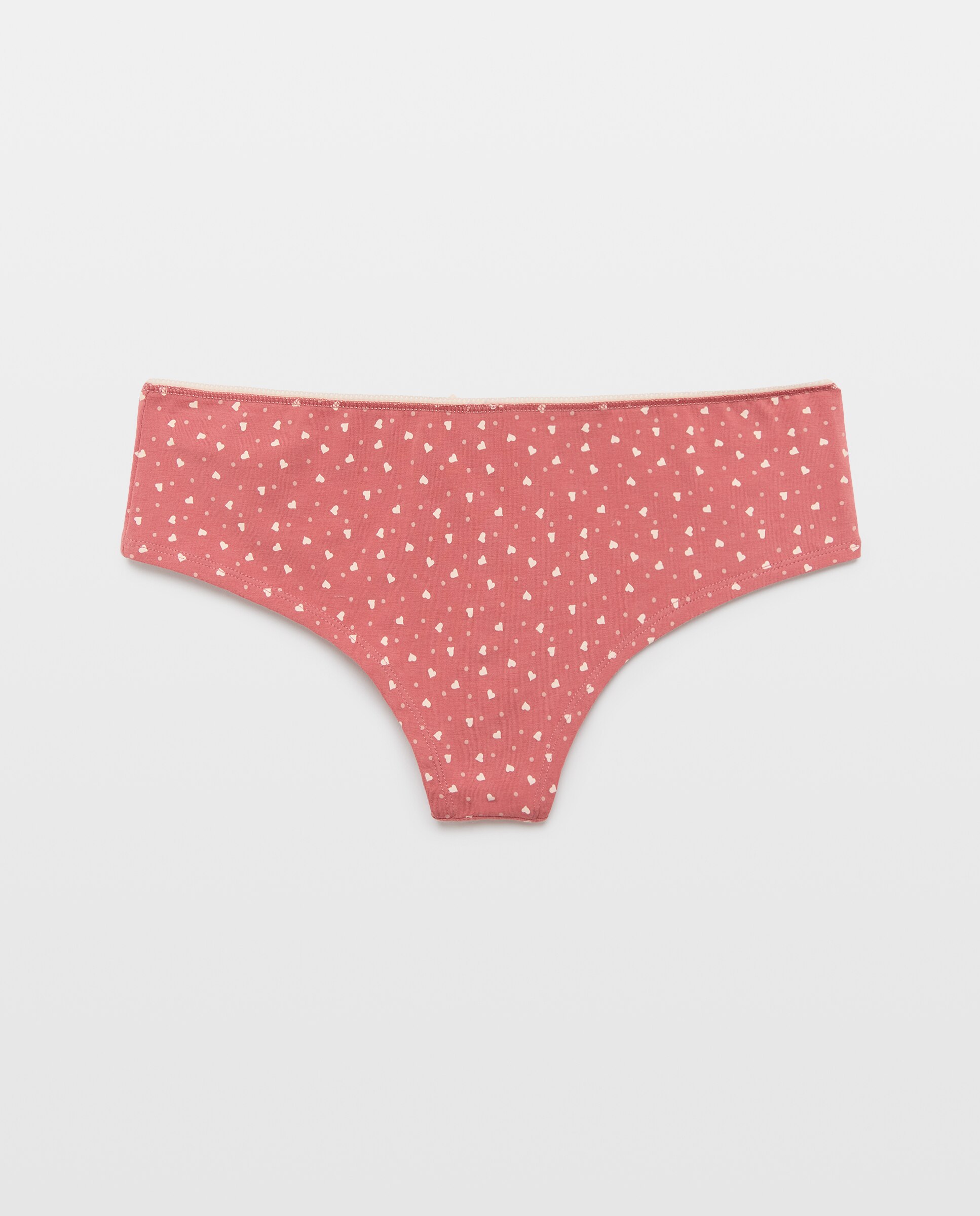 Pack de Quatro Cuecas Hipster Estampadas Bege-5