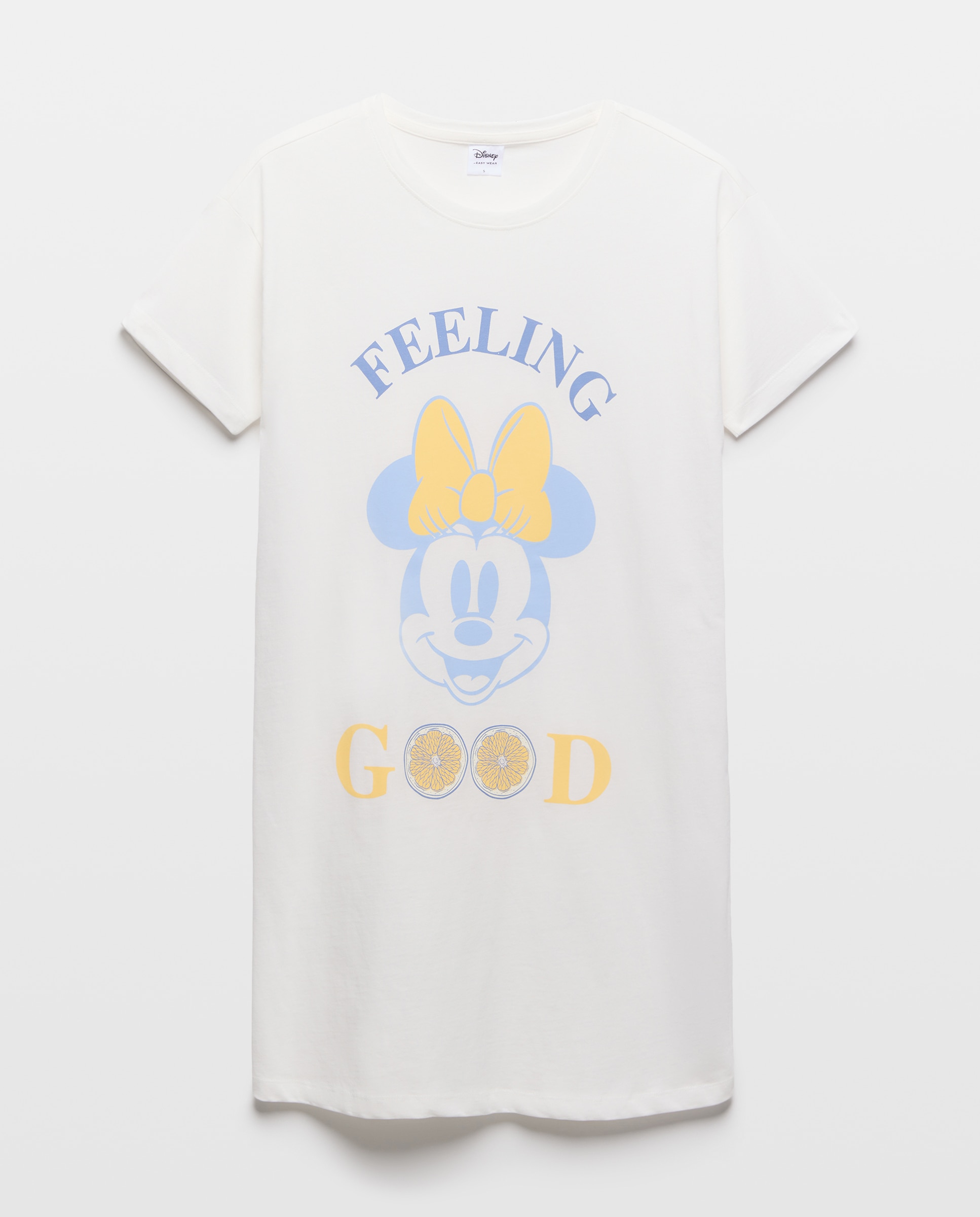 Camisa de Dormir Minnie Limões Branco-marfim-3