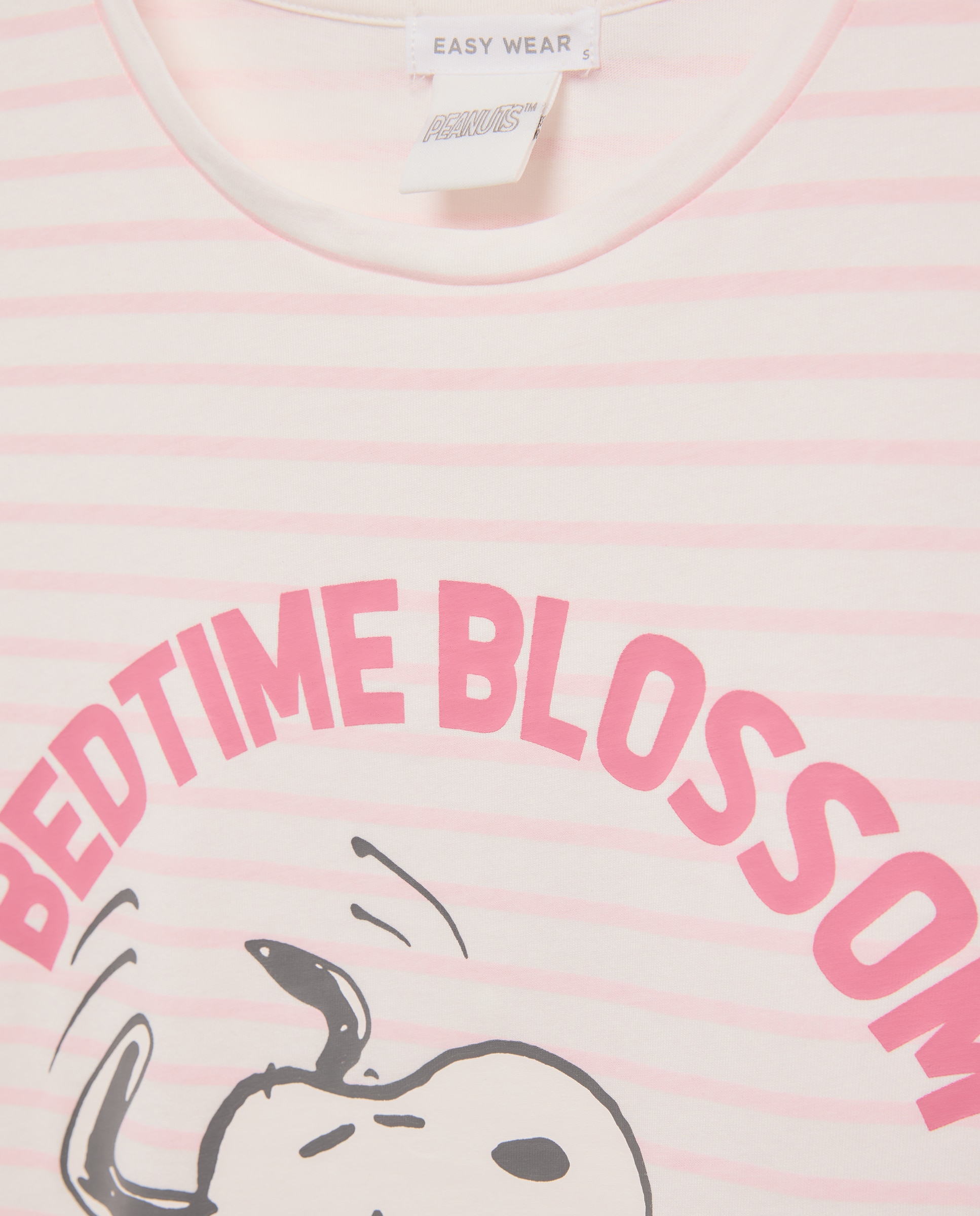 Camisa de Dormir Snoopy e Woodstock Branco-4