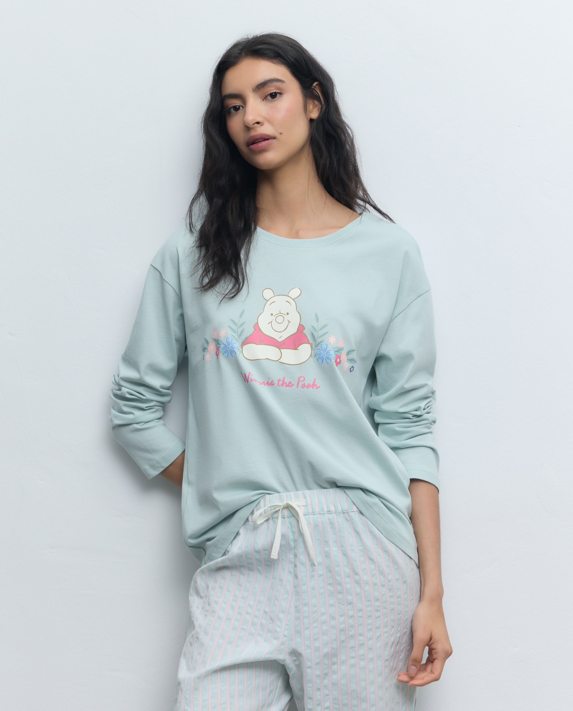 T-shirt Winnie the Pooh 510 Verde Claro-1
