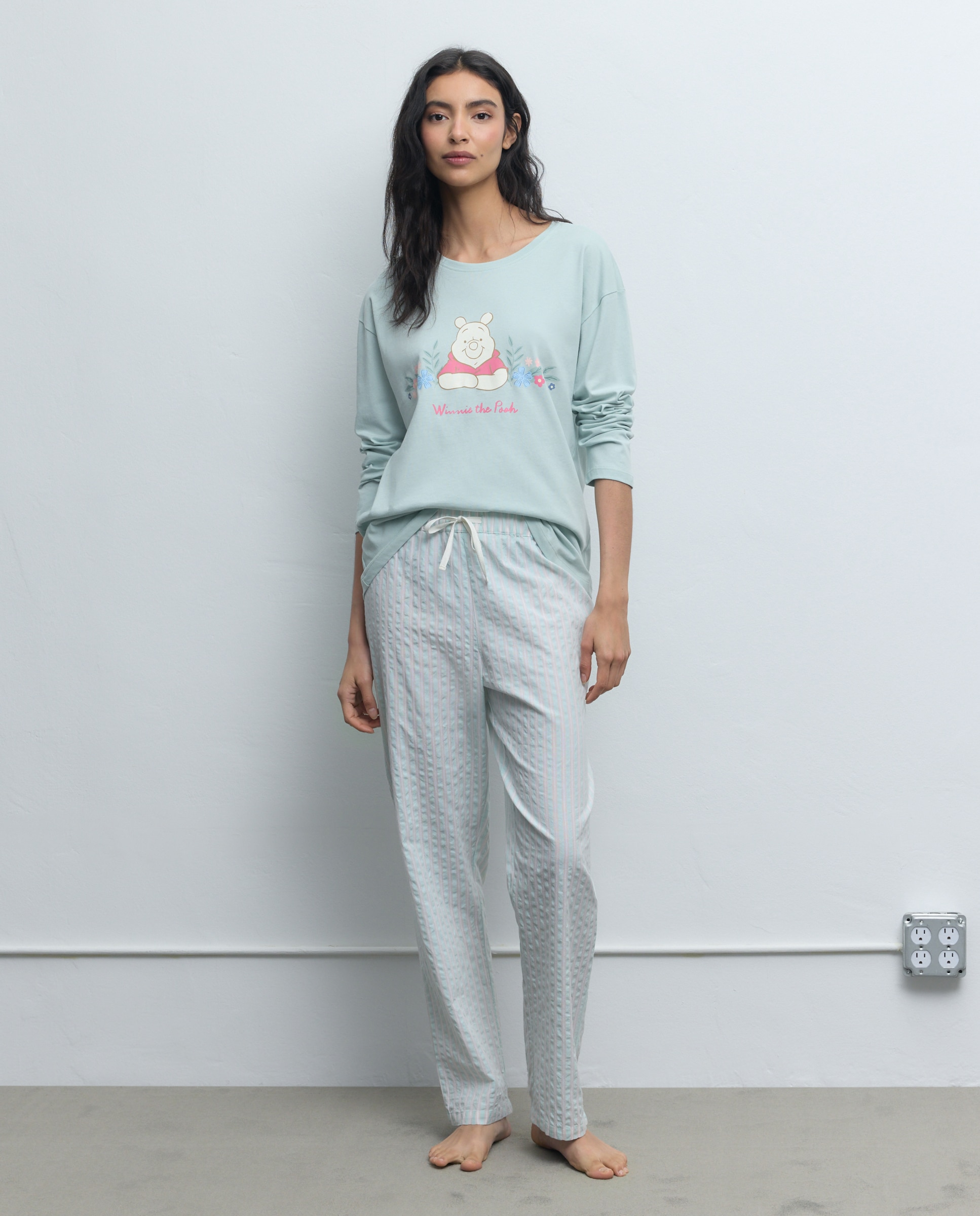 T-shirt Winnie the Pooh 510 Verde Claro-2