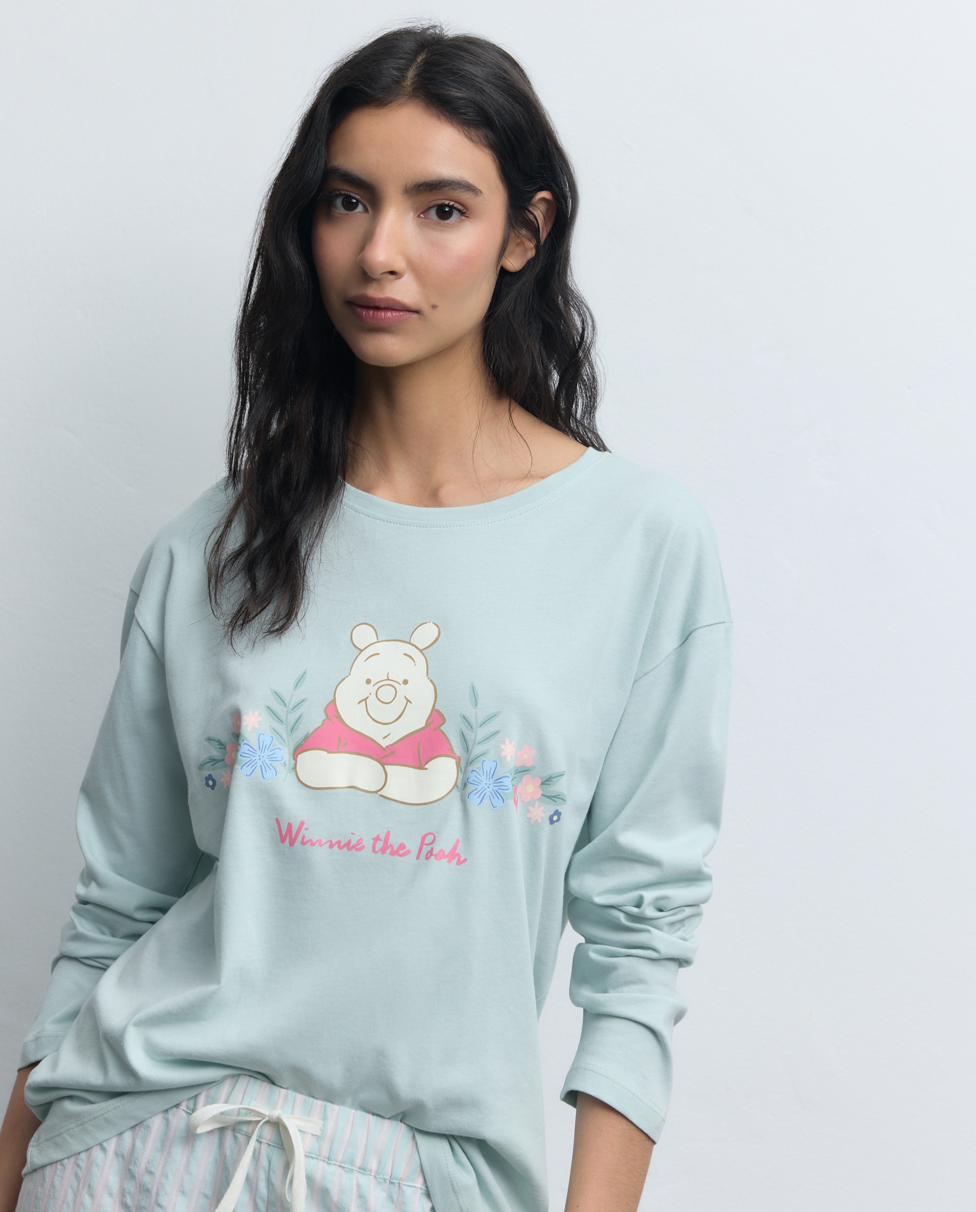 T-shirt Winnie the Pooh 510 Verde Claro-3