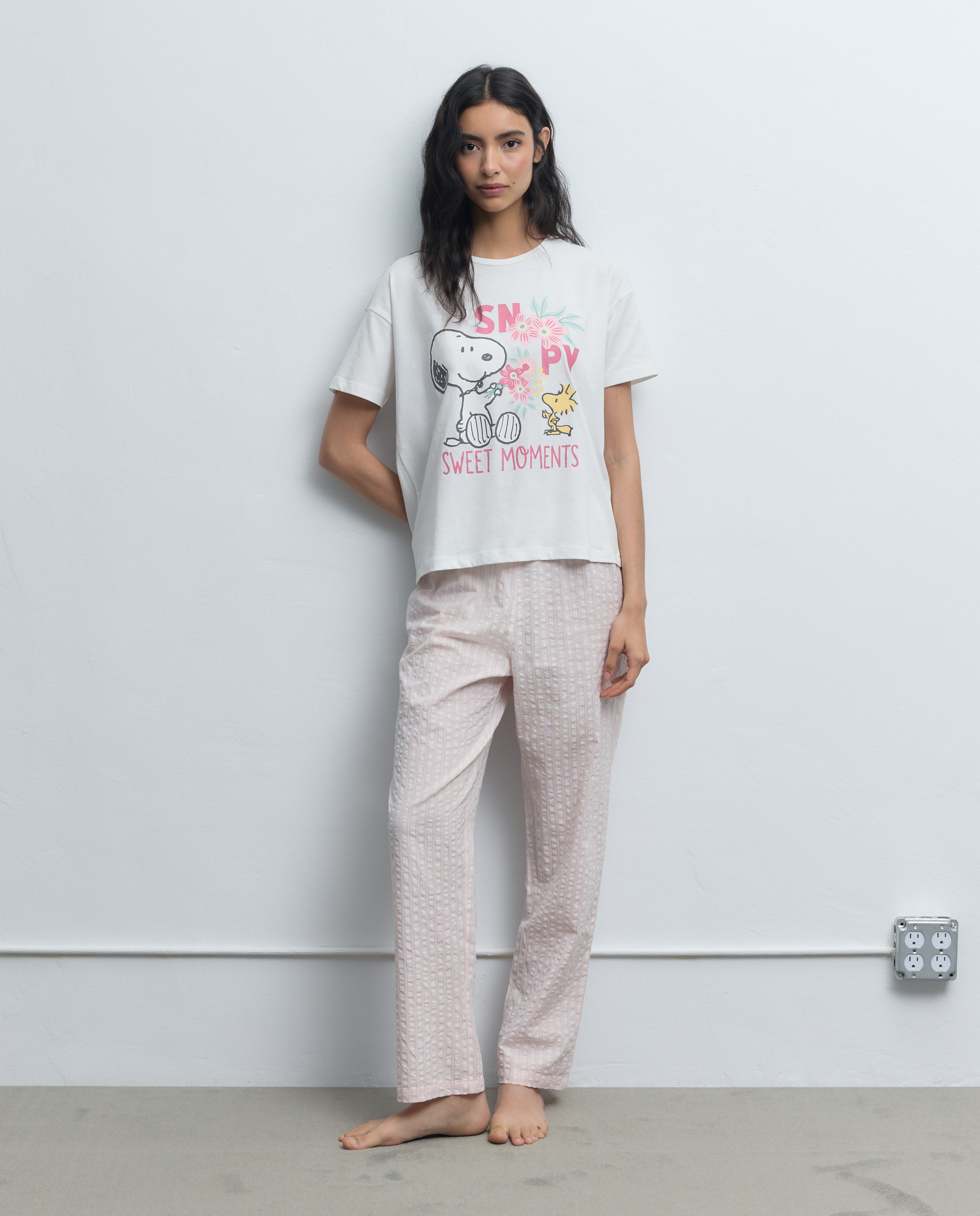 Camiseta de mujer Snoopy - Easy Wear - Blanco Blanco-2