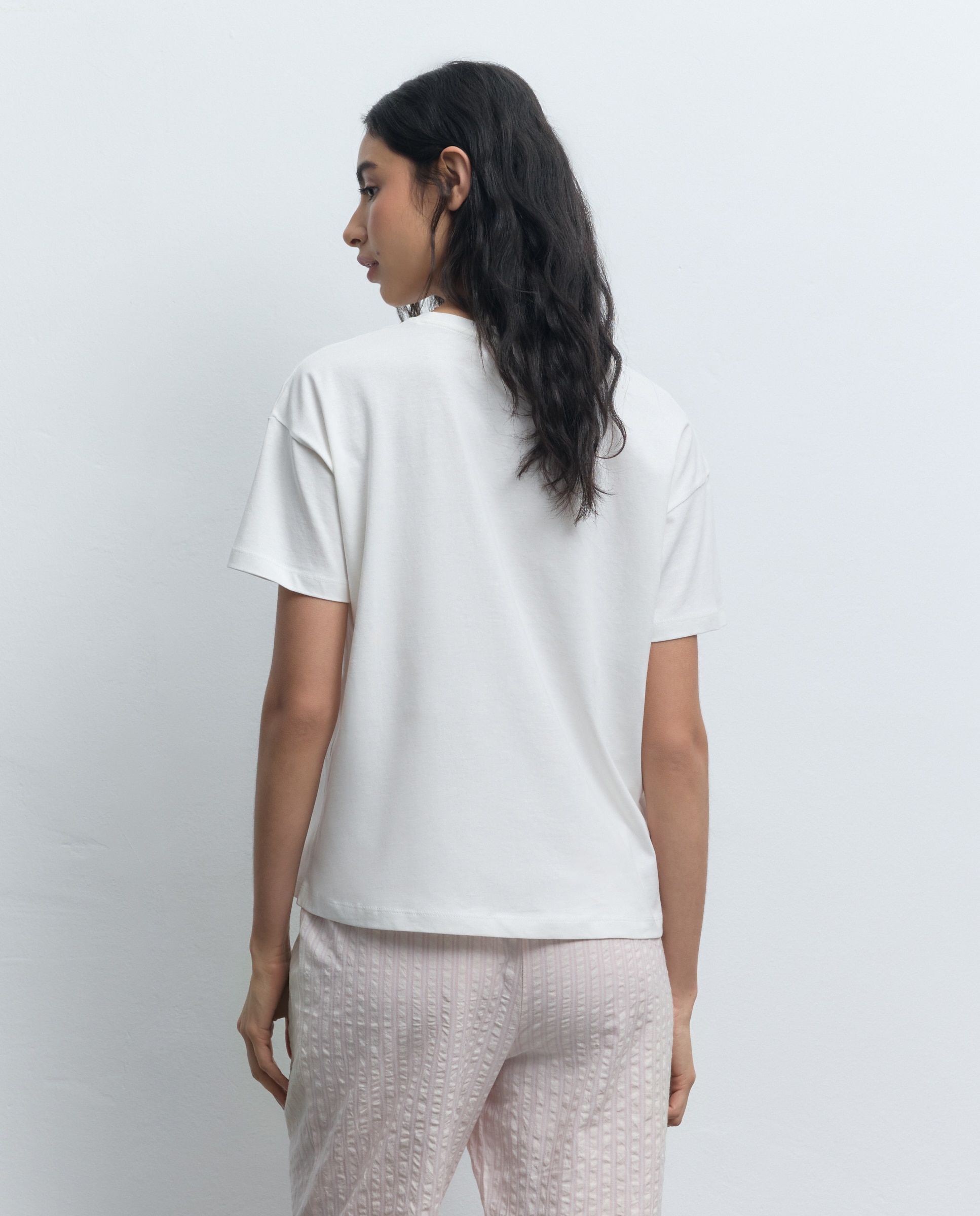 Camiseta de mujer Snoopy - Easy Wear - Blanco Blanco-3