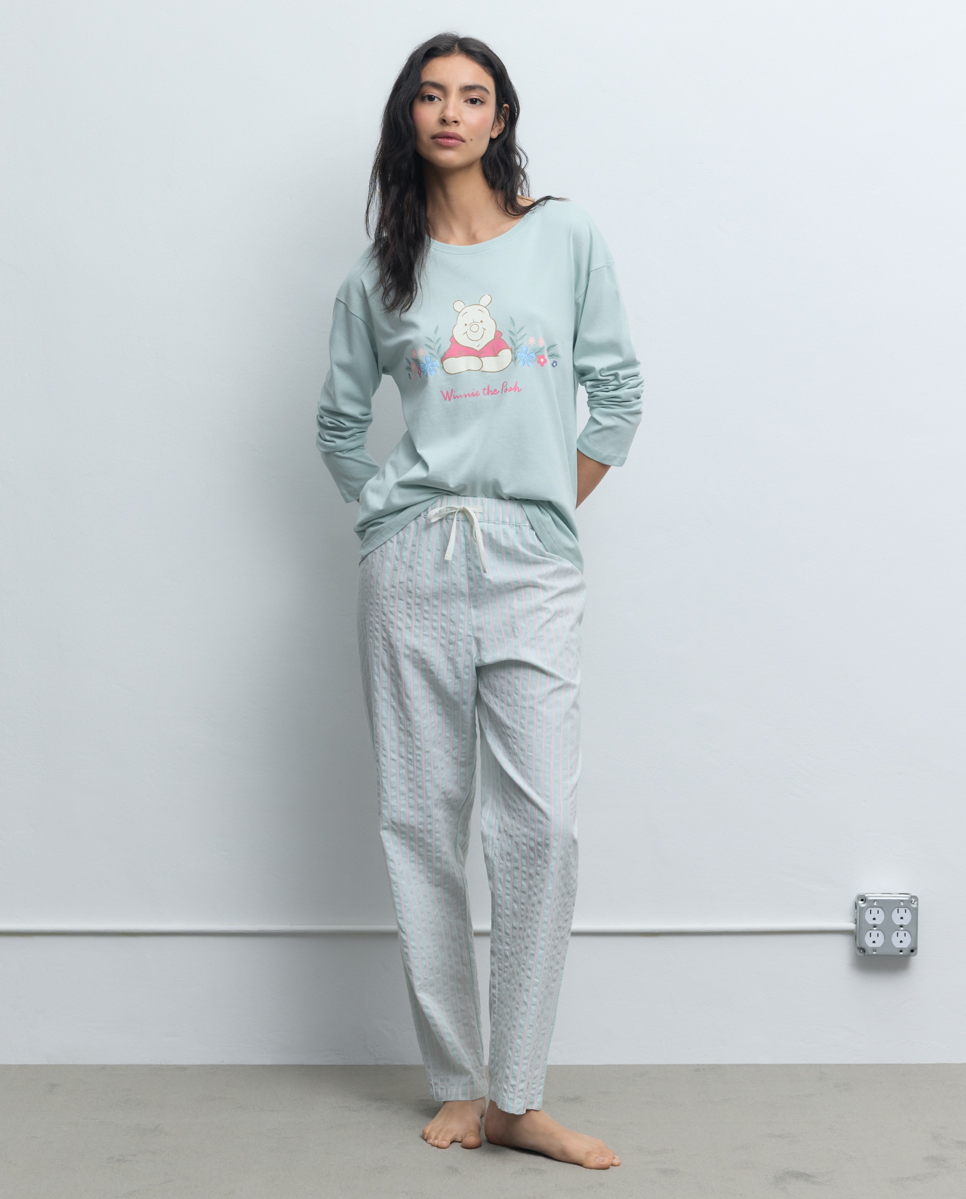 Imagem 0 de Calças de Pijama às Riscas