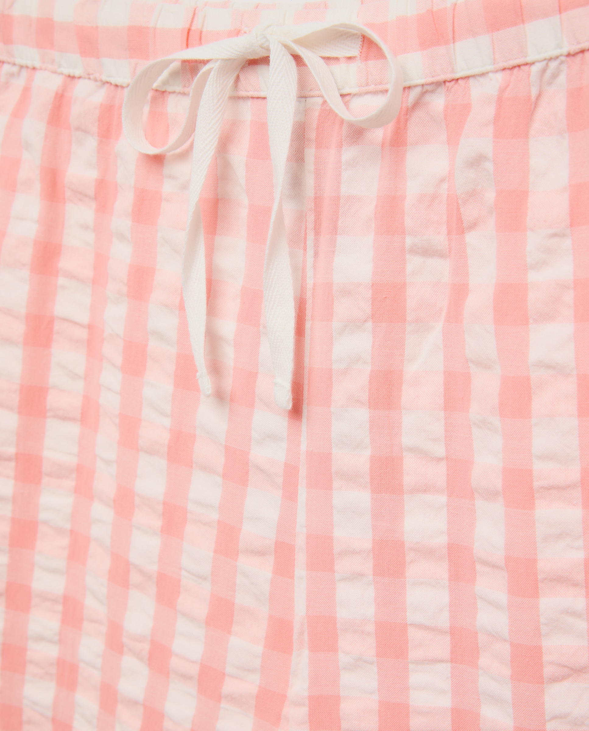 Calças de pijama aos quadrados 630 Coral-5